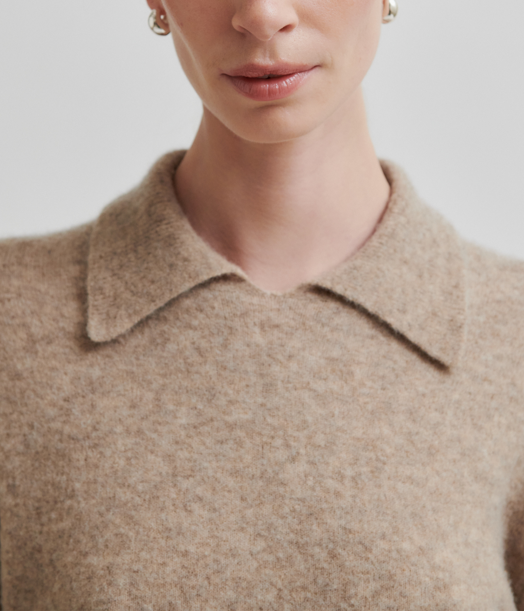 Selana Knit Collar (6007 Camel melange)