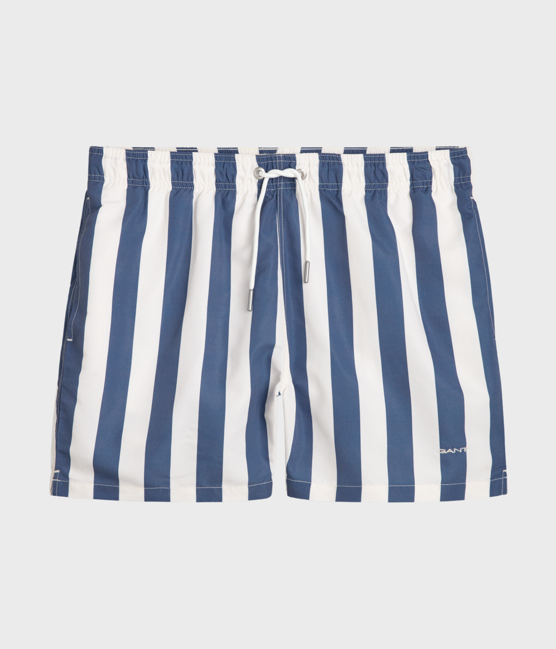 BLOCK STRIPE SWIM SHORTS (401 DUSTY NAVY)