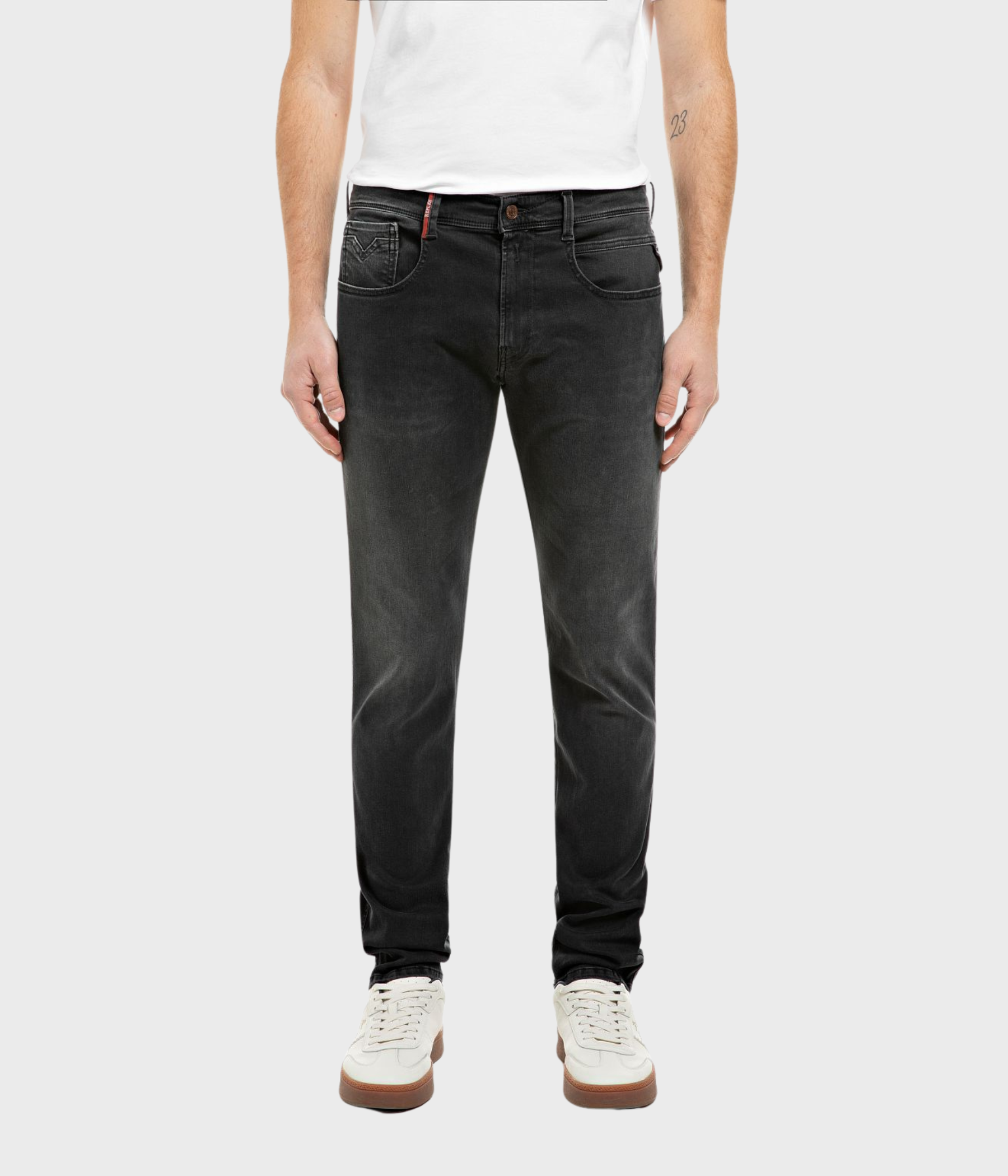 Trousers Anbass Hyperflex (C097 DARK GREY dark enzymatic wash)