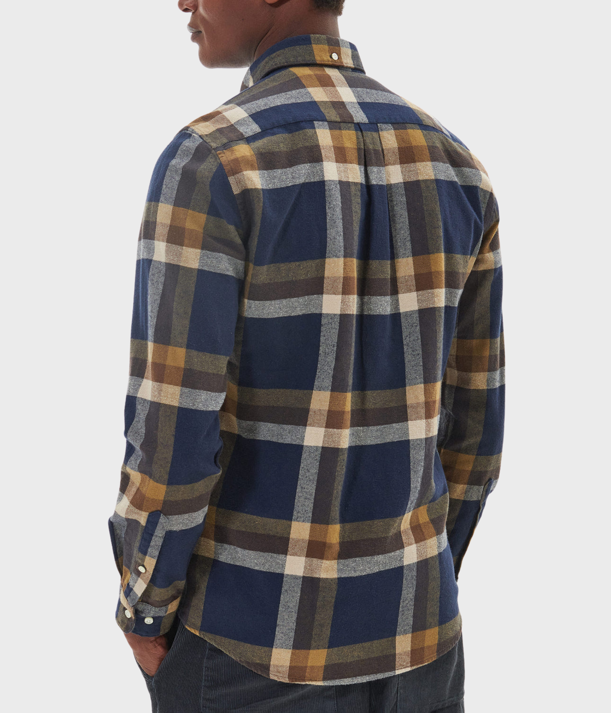 Barbour Folley Tailored Checked Shirt (NY91 Navy)