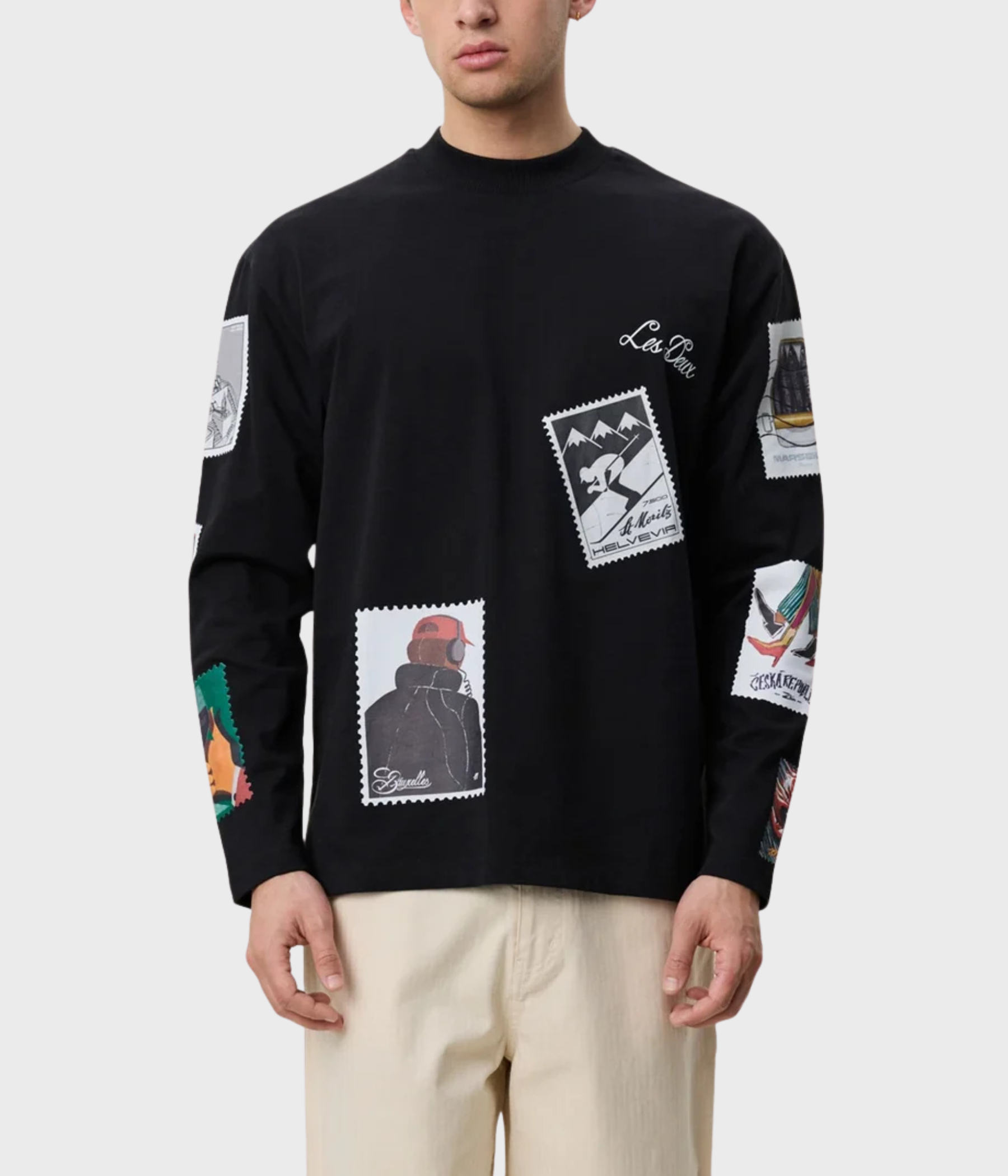 Stamp Ls T-Shirt (100 Black)