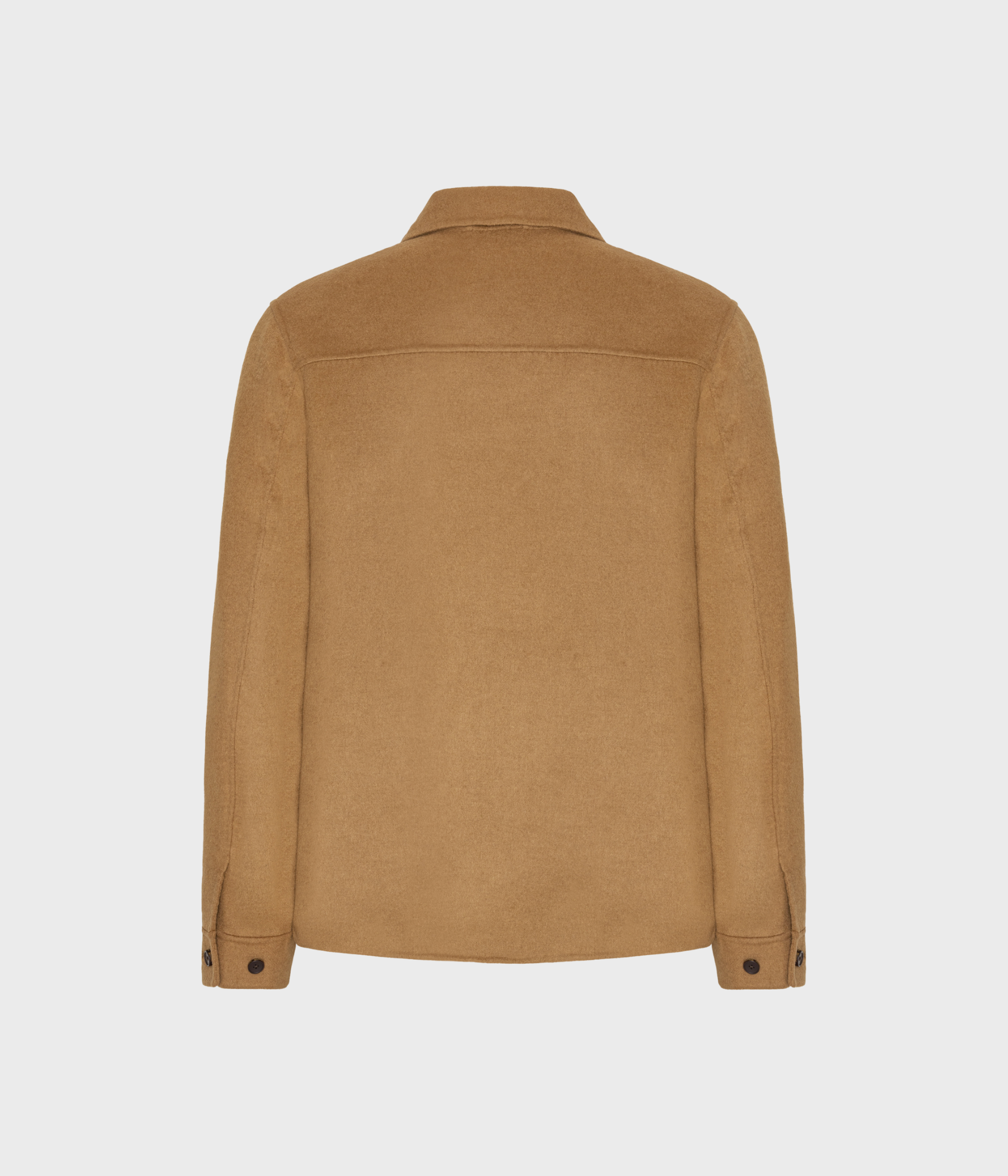 Wool Overshirt. (Camel)