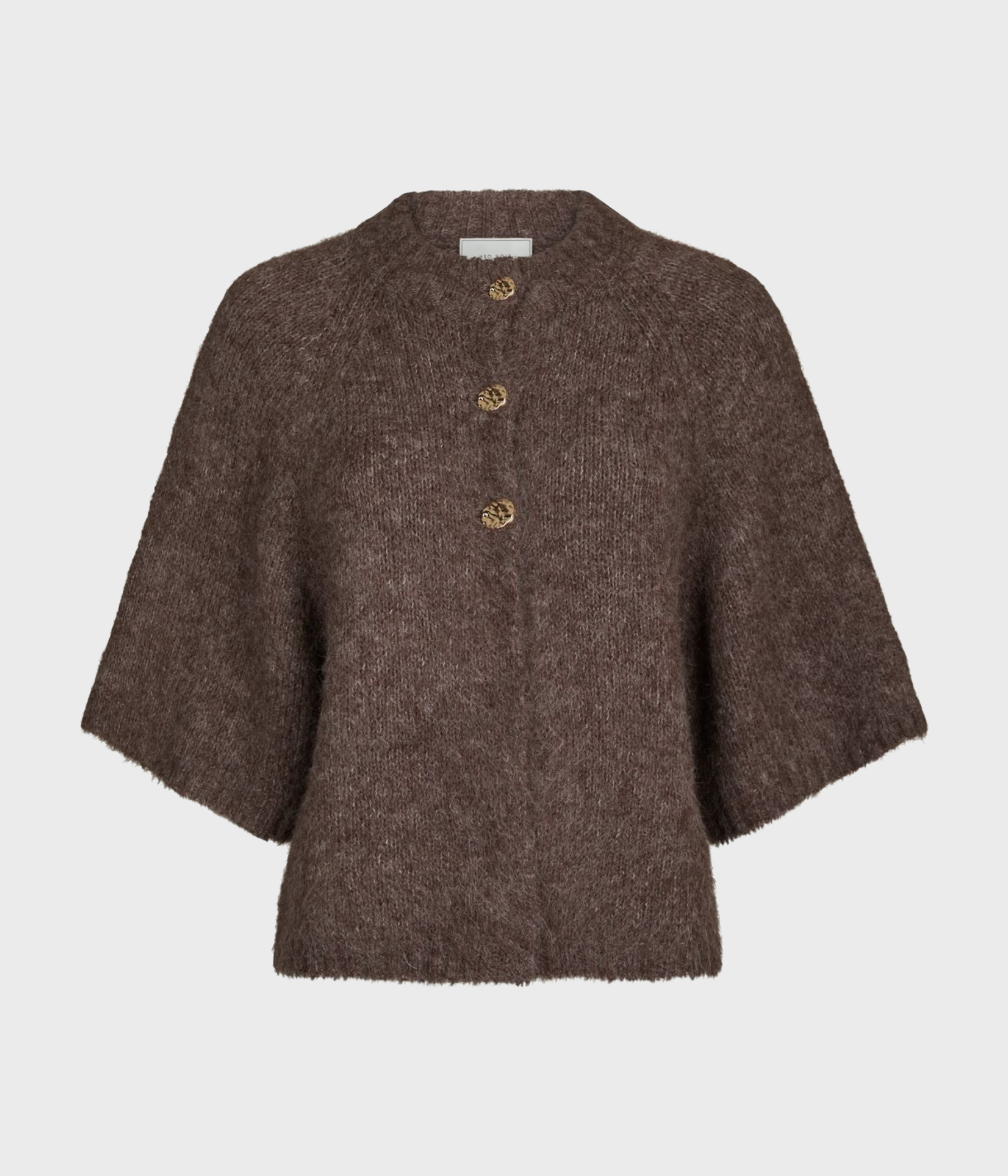 Benuta Fluffy Knit Cardigan. (928 Light Brown)