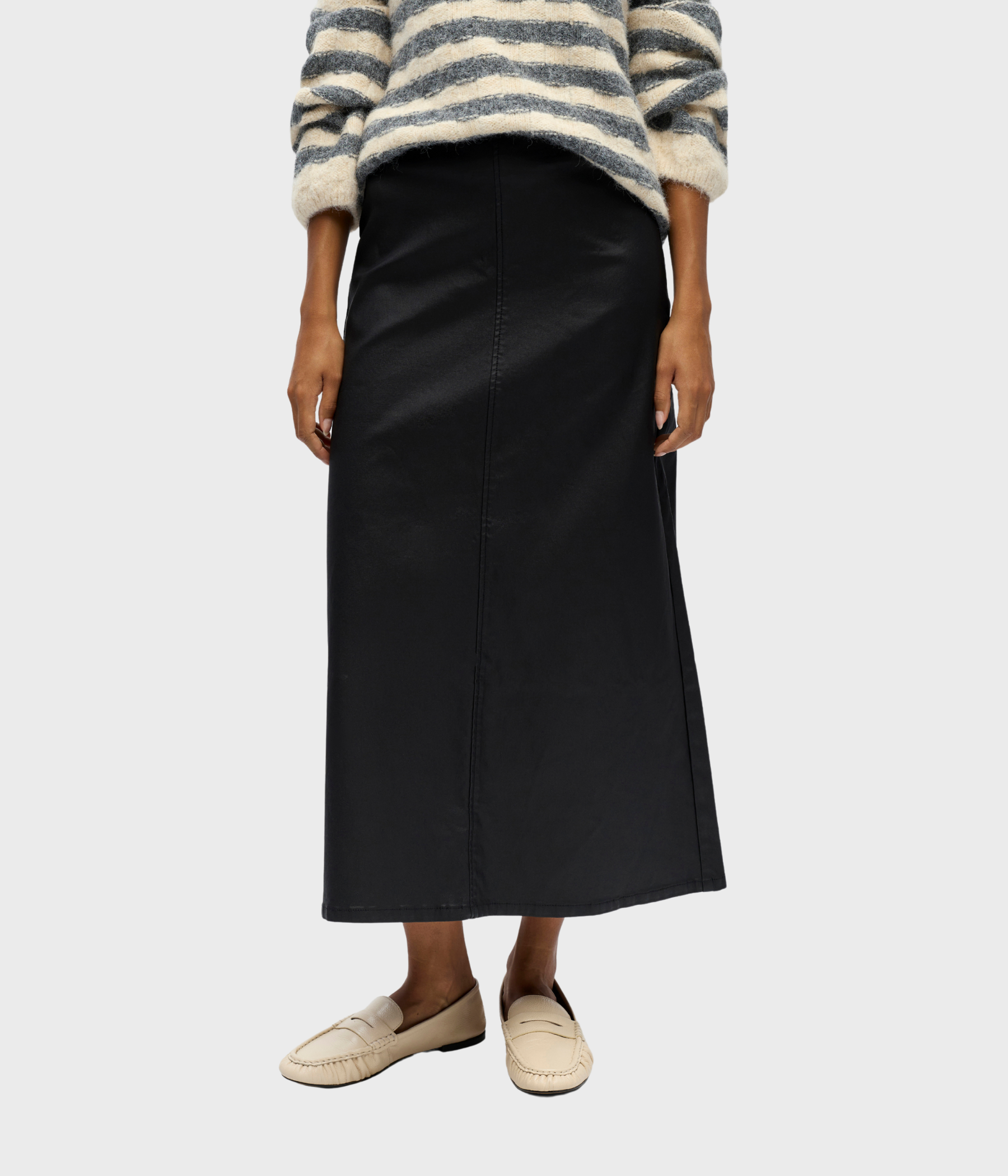OBJMATTHIE HW LONG SKIRTE REP (Black)