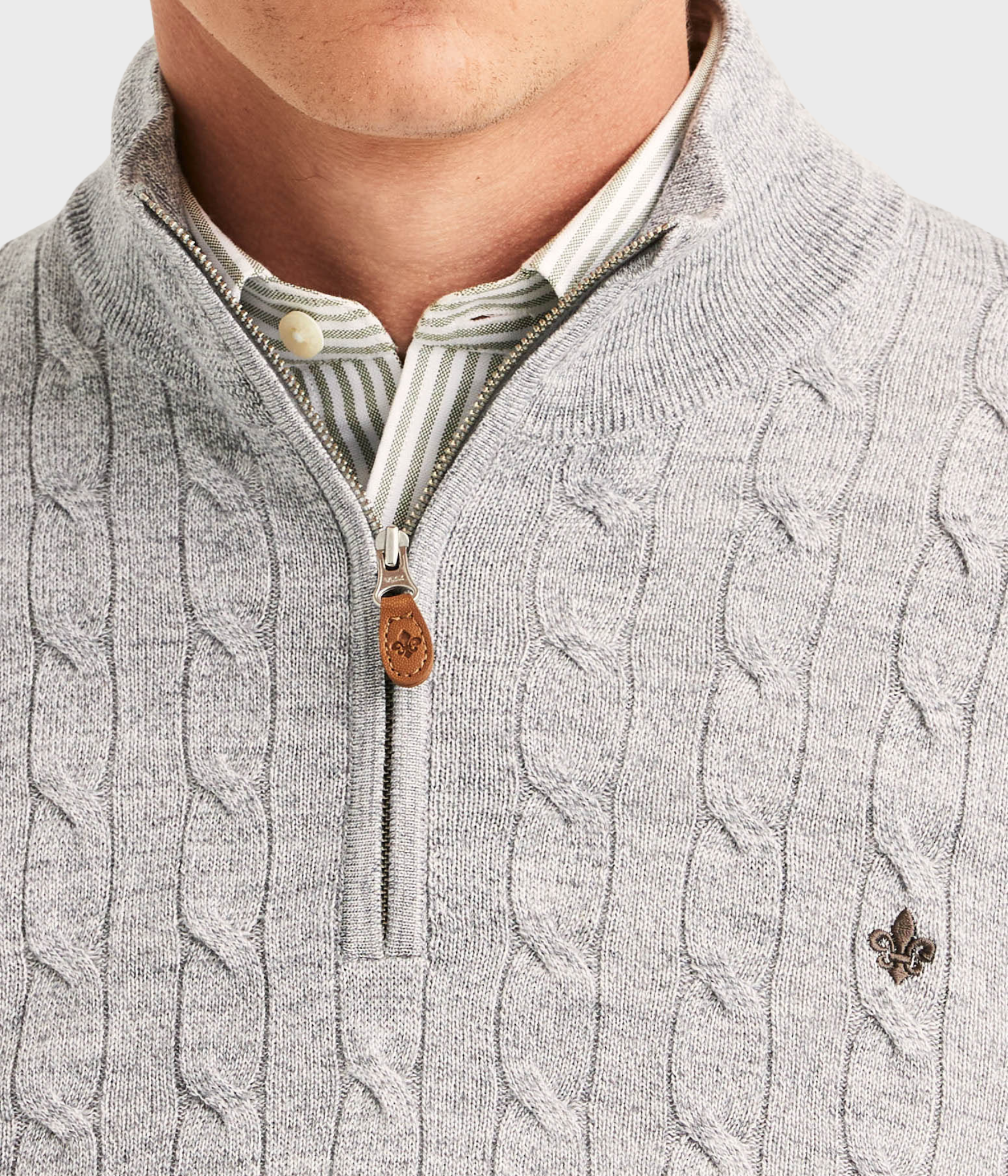 Merino Cable John Zip (91 Grey)