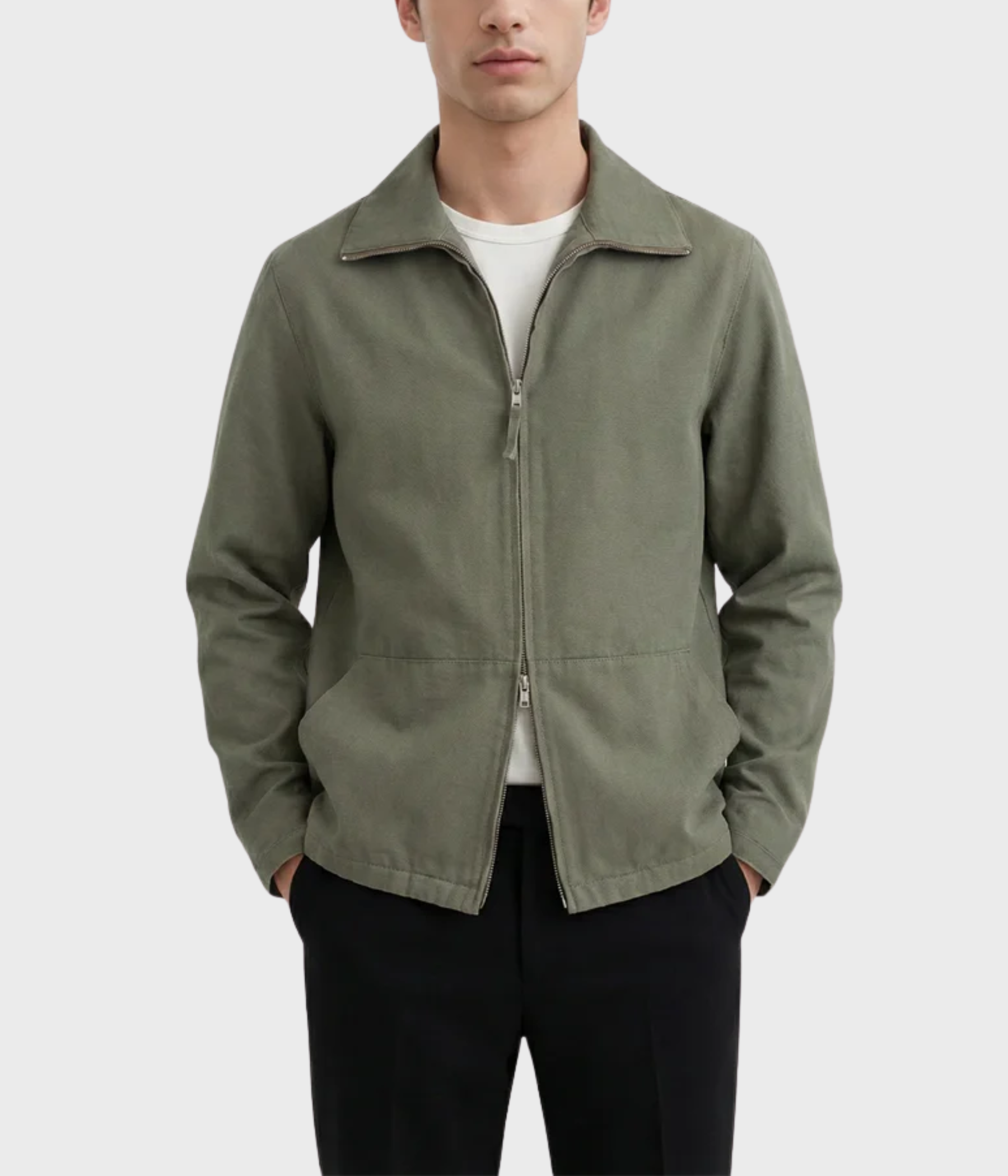 Roux Canvas Jacket (Washed green)