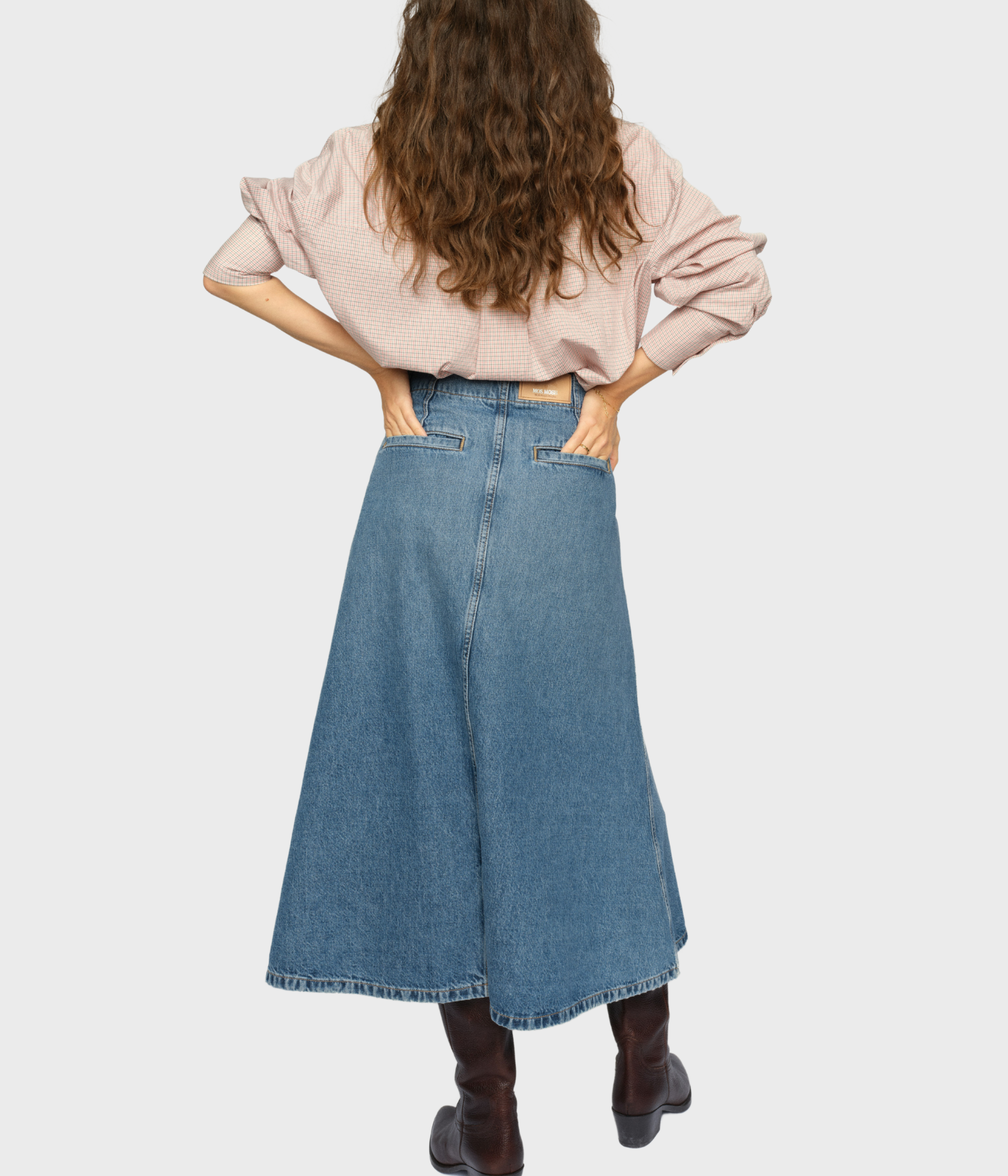 Mmleala Denim Skirt (493 Mid Blue)