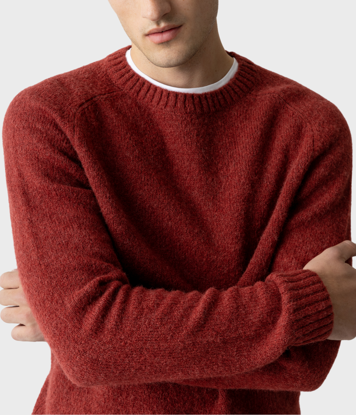 Mmgcarlos Crew Neck Knit (276 Burnt Russet)