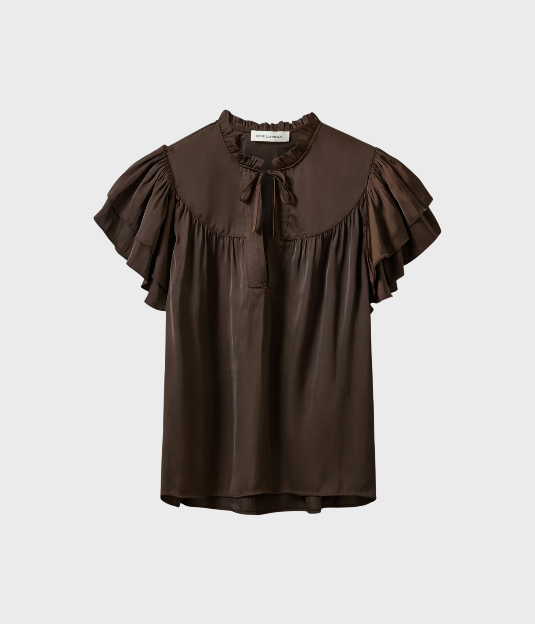 Lalilasw Frill Top (7162 Intense Brown)