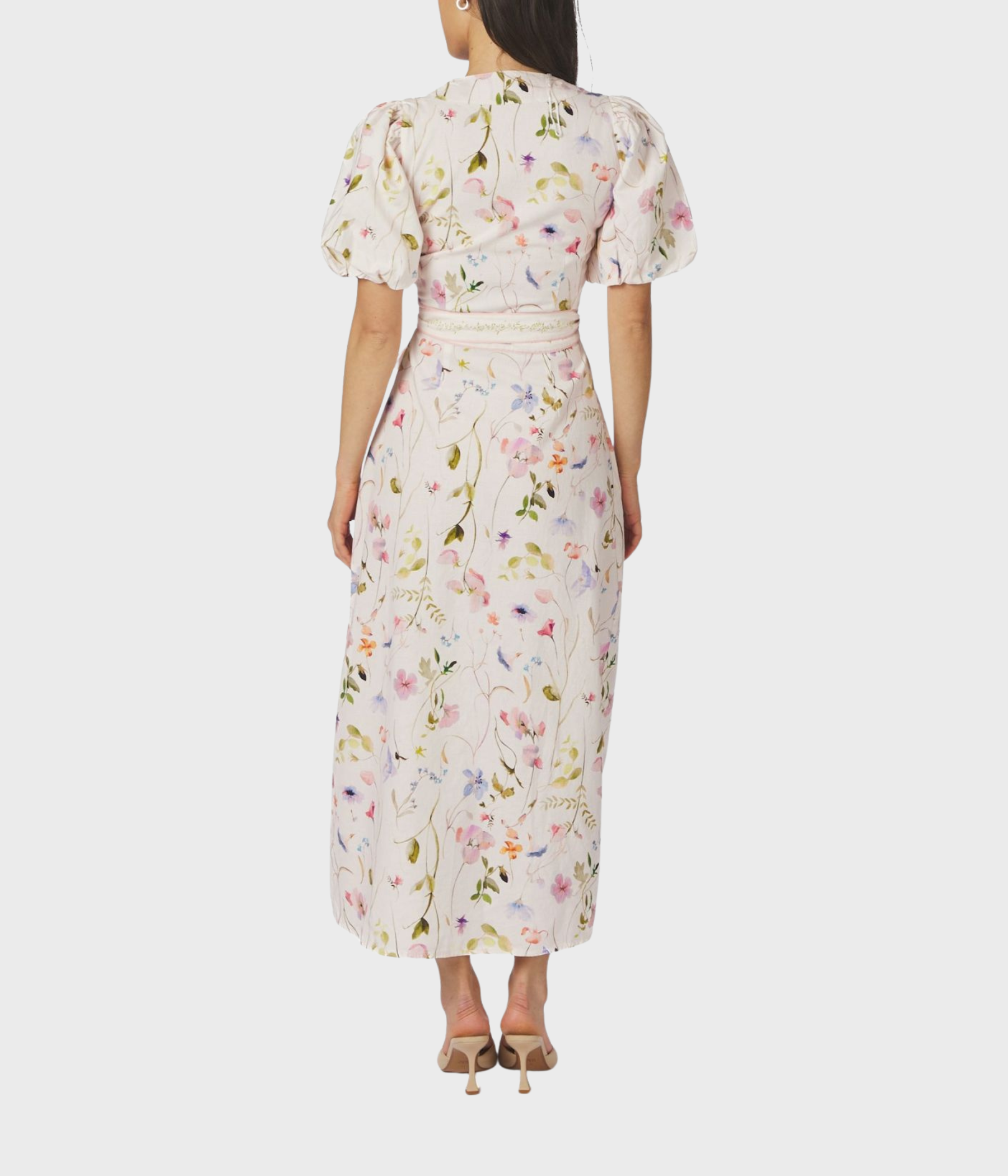 Clarine Flower Dress (121 Off White)