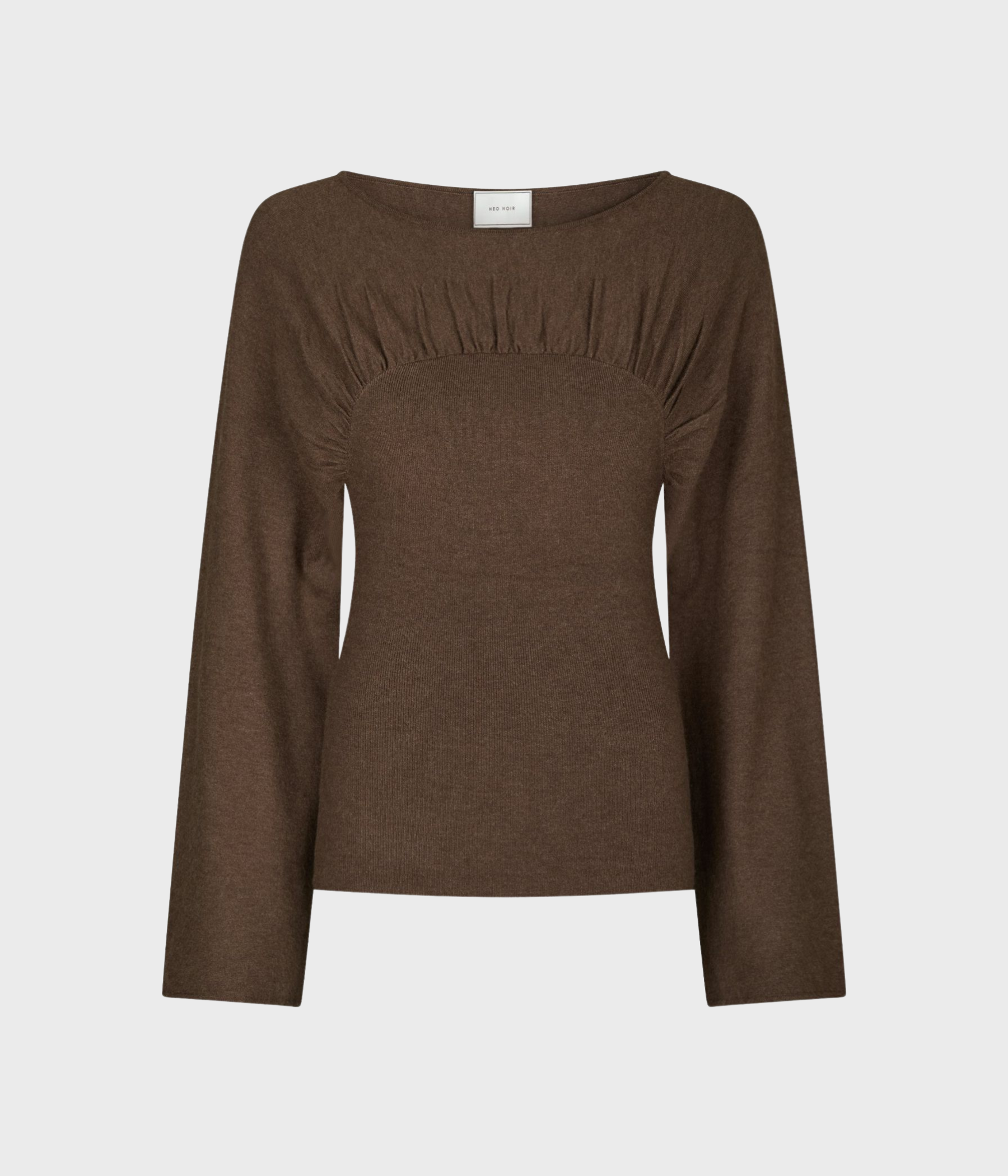 Kaiba Knit Blouse (205 Brown Melange)