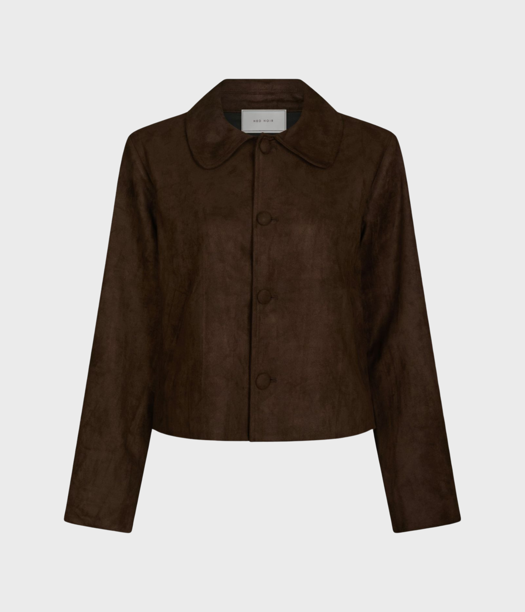 Nilo Faux Suede Jacket (676 DARK BROWN)