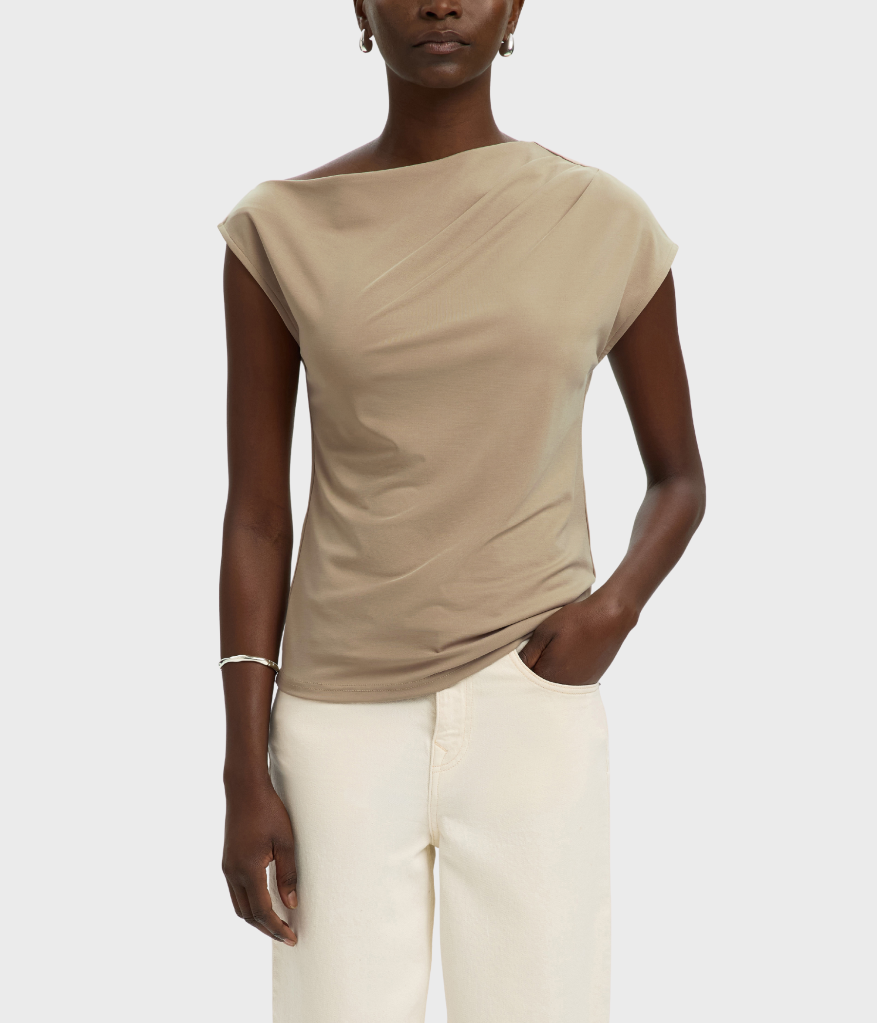 SLFMOLLY SS TOP (Weathered Teak) - D.O. Design Only