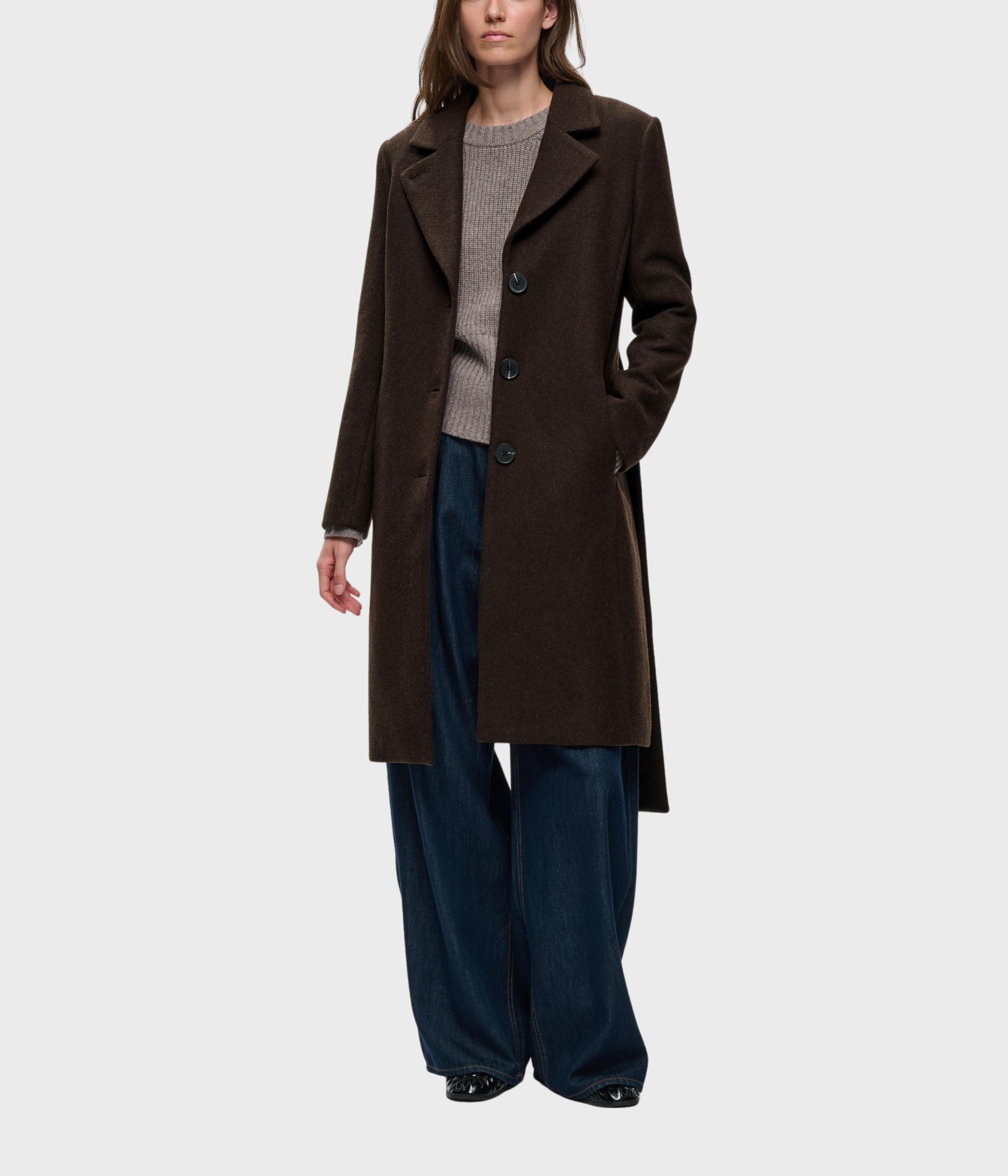 Zorahiw Classic Coat (191109 Chocolate Brown)