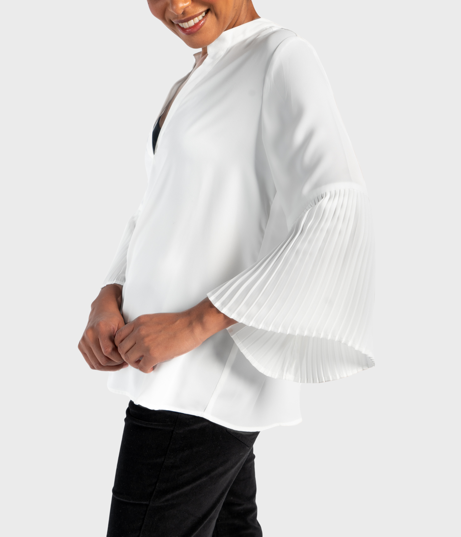 Mila Blouse (0003 White Alyssum)