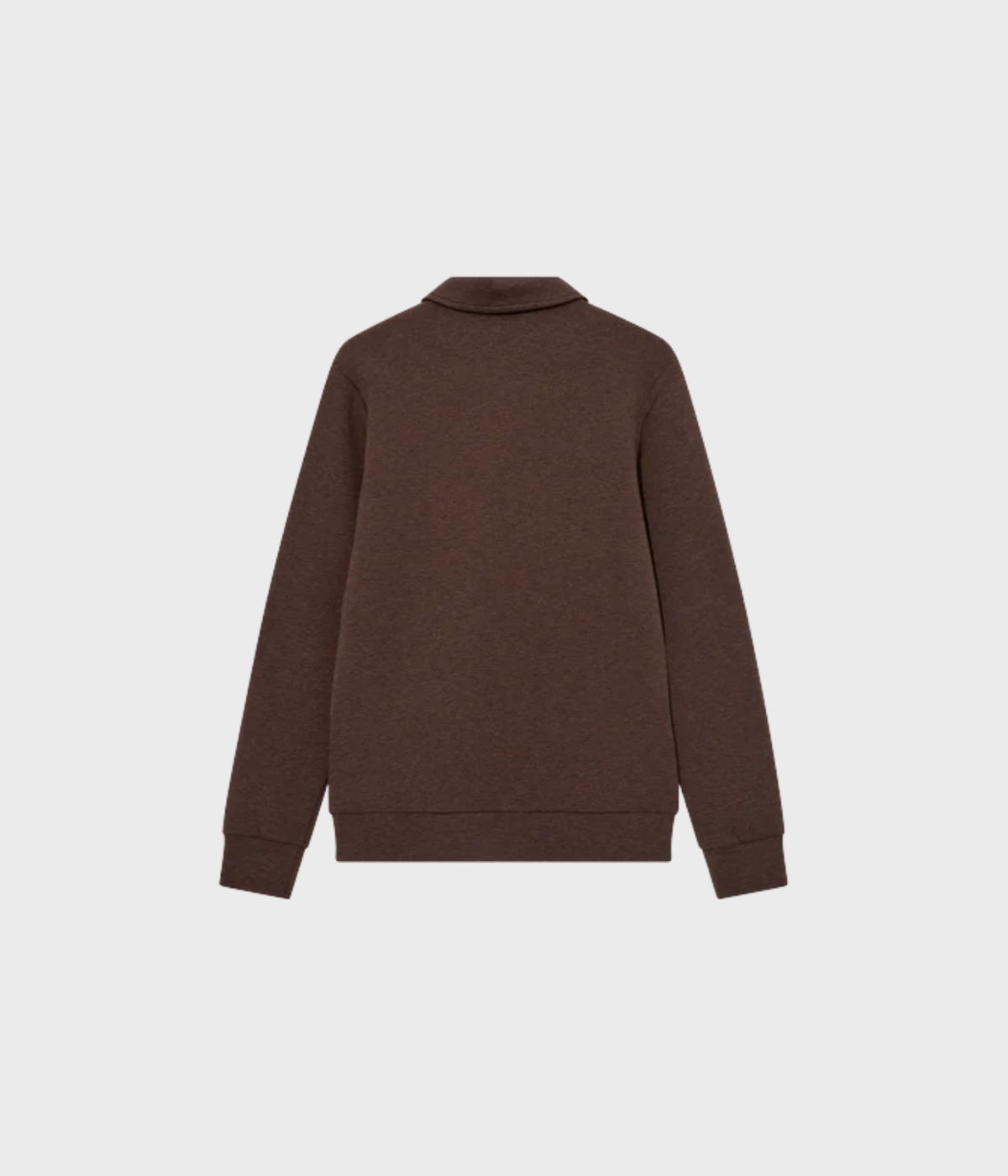 Mmgabel Zip Polo Sweat (591 Chocolate Brown Melange)