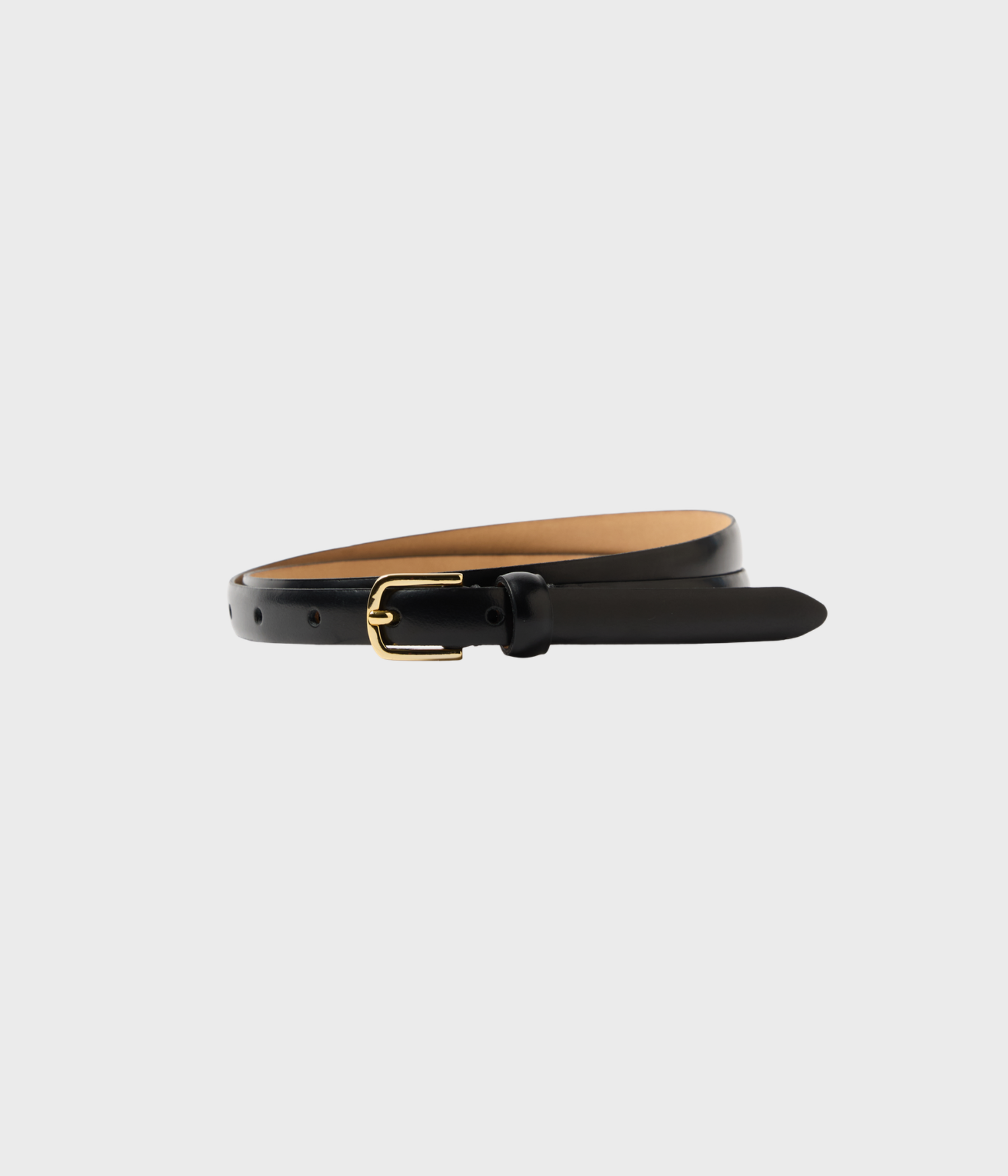 SLFIONA SLIM LEATHER BELT NOOS (Black)