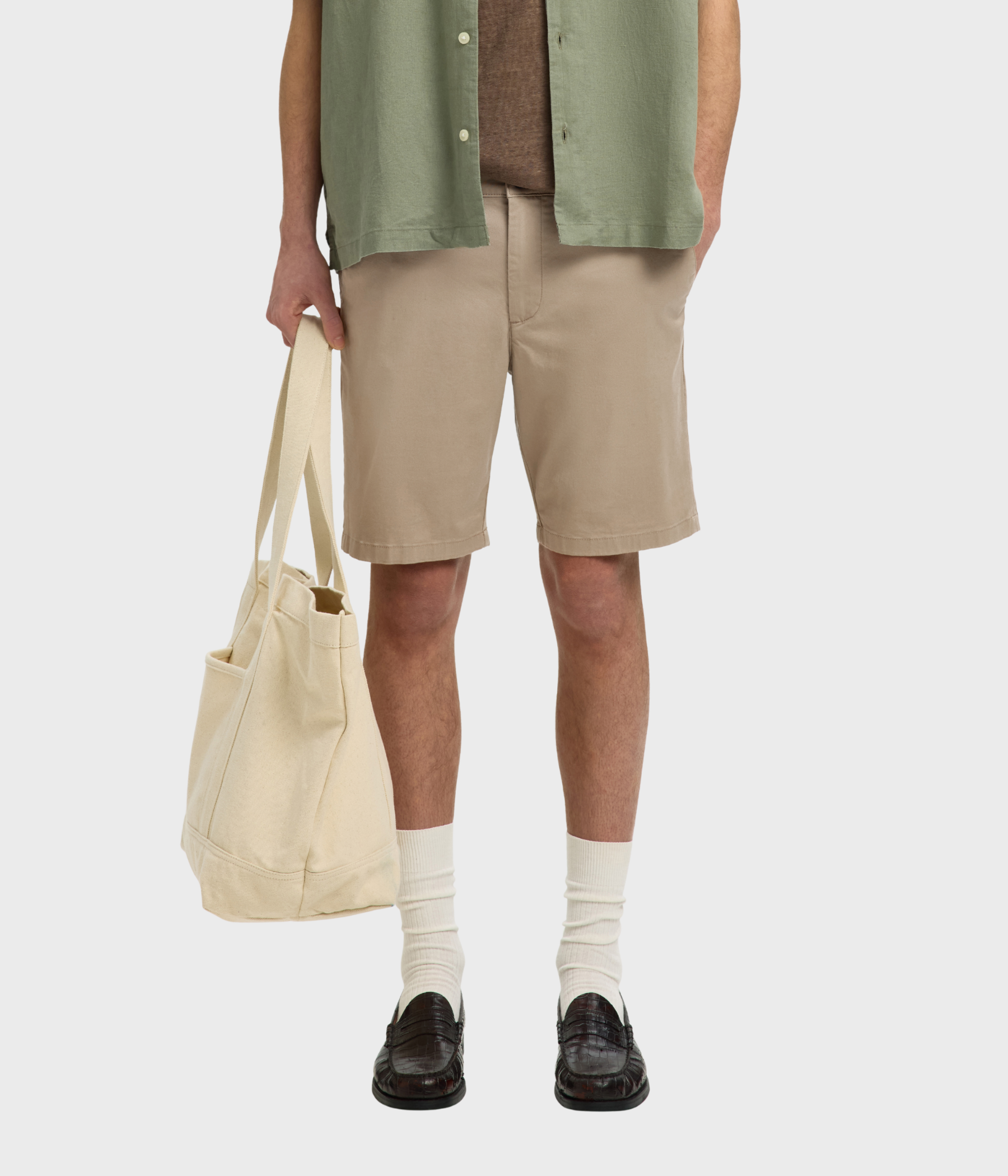 SLHSLIM-MILES FLEX SHORTS NOOS (GREIGE) - D.O. Design Only