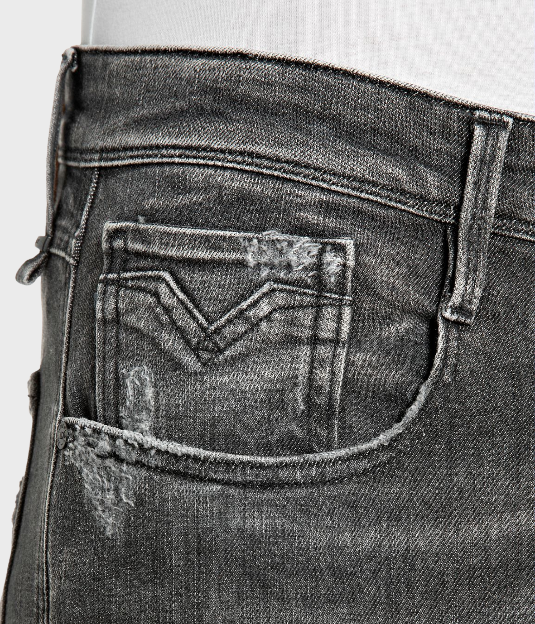 Trousers Anbass Aged (C097 DARK GREY dark stone wash)