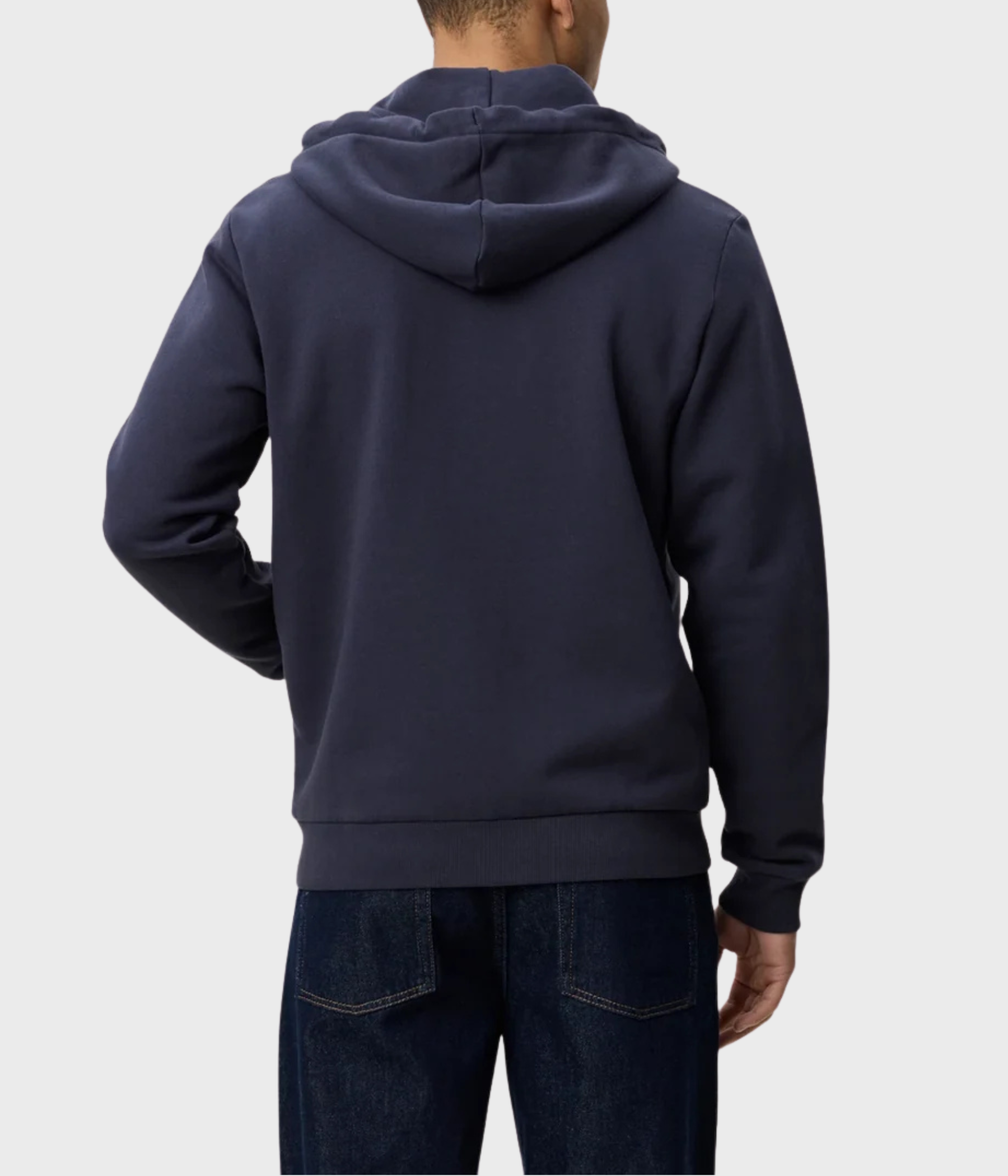 Deux Zipper Hoodie (424 India Ink Blue)