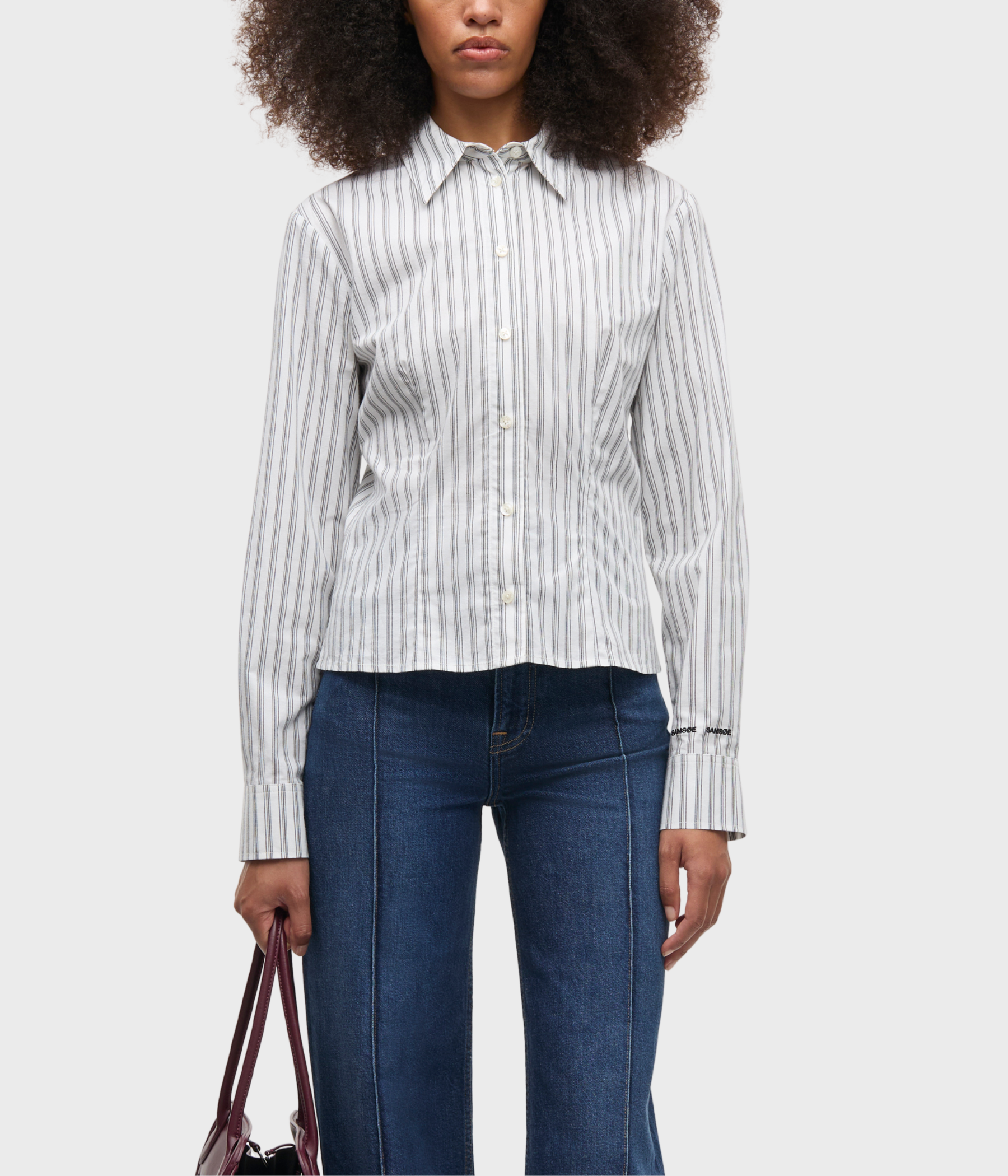 Sasky Ls Shirt 15902 (CLR002831 Black White St.)