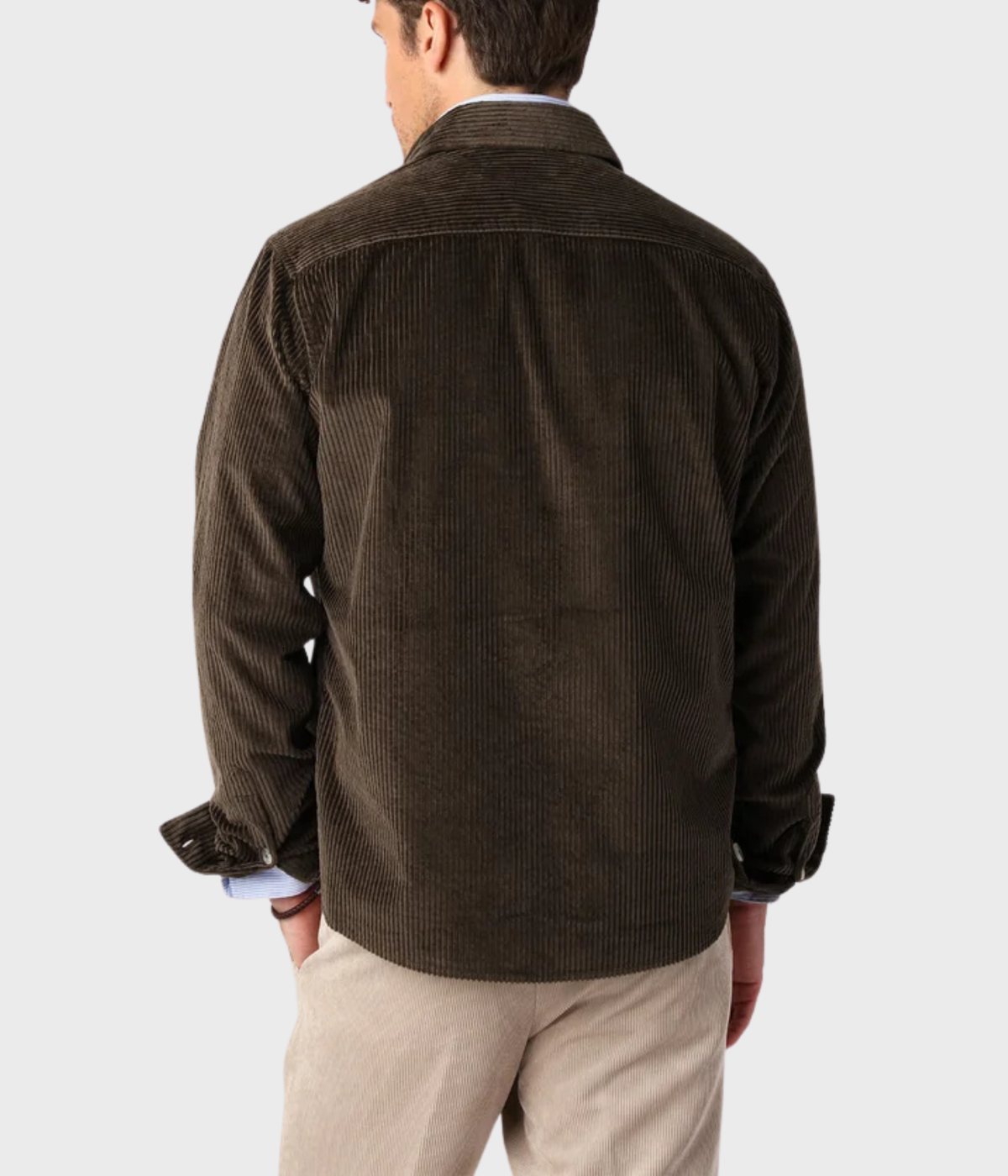 Cord Shirt. (Chocolate)