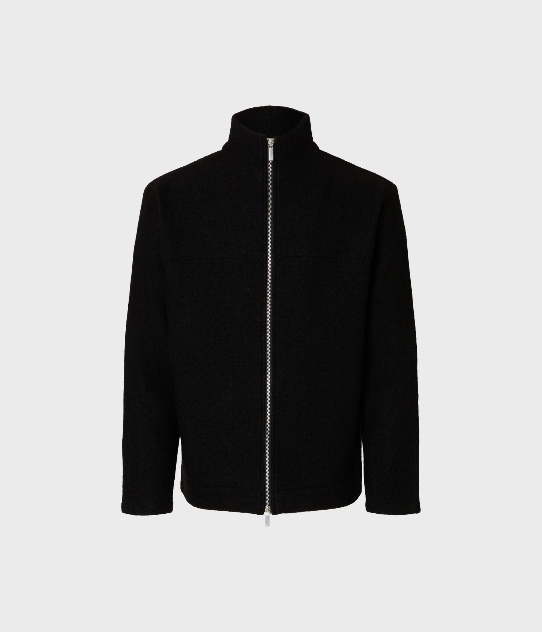 SLHNEALY LS KNIT FULL ZIP CARDIGAN. (Black)