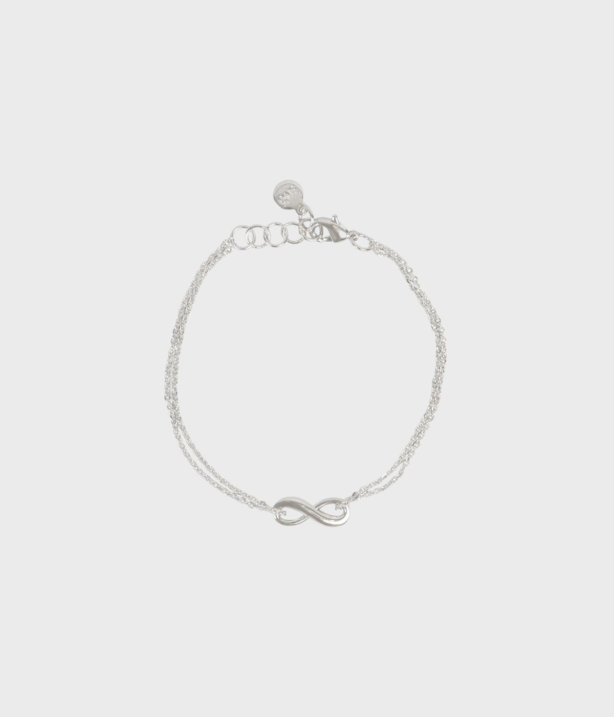 Everly Double Chain Brace Plain (silver)