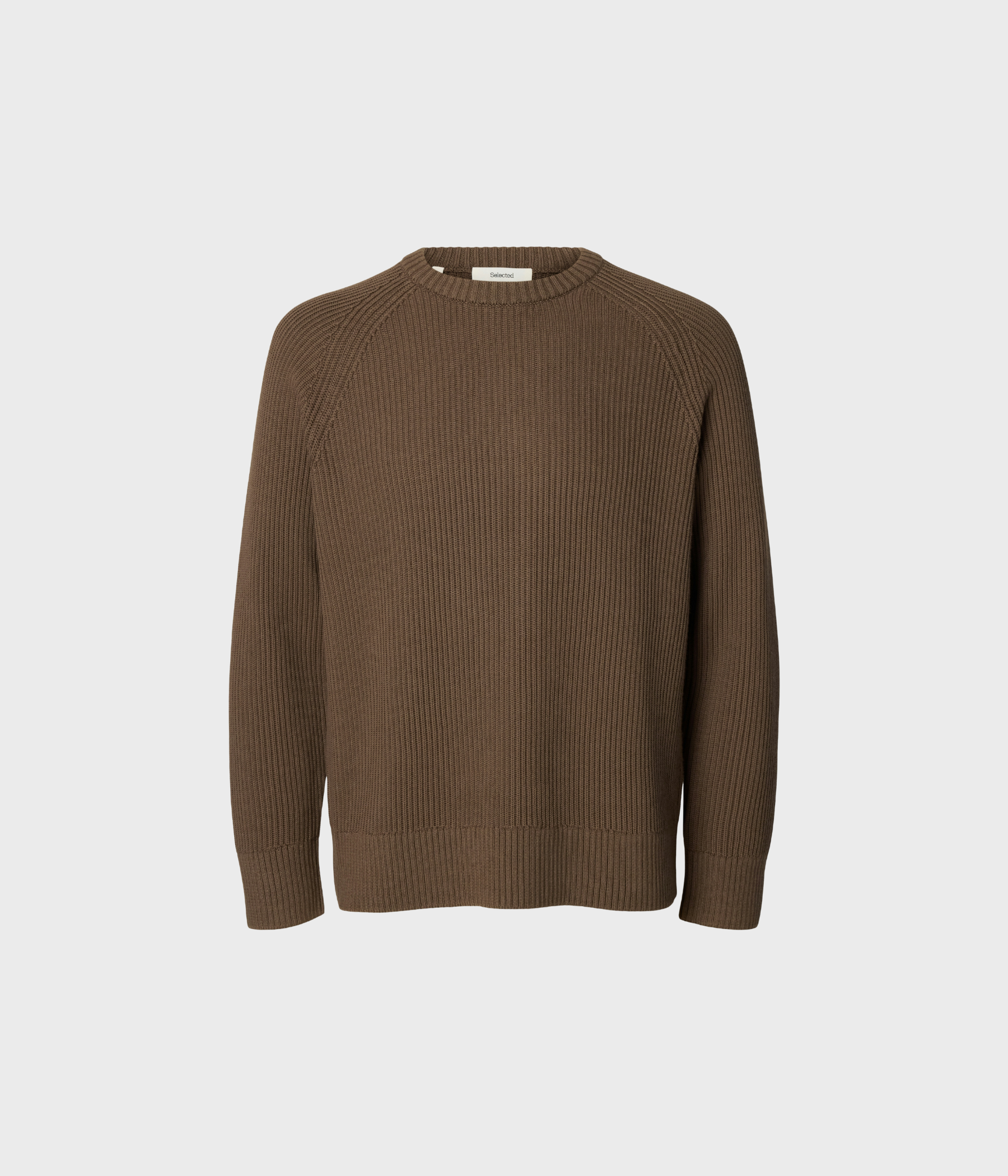 Slmbraun Knit Rib Crew Neck Noos (CHOCOLATE CHIP)