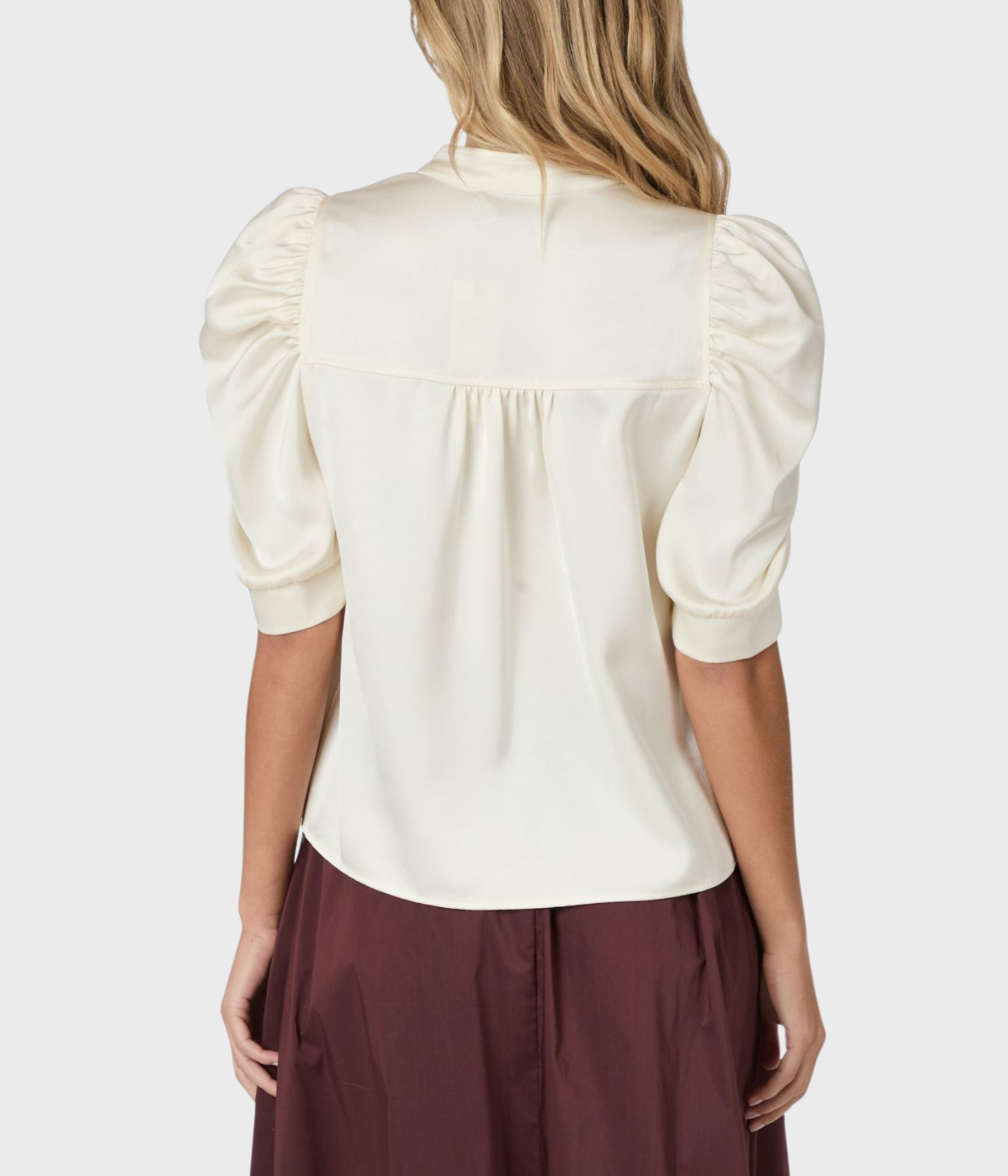Roella Heavy Sateen Blouse (621 Pearl)