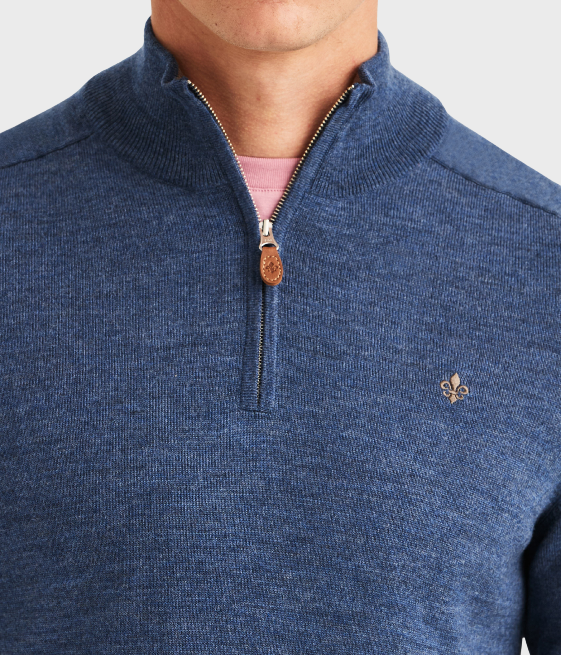 Merino John Zip (57 Blue)