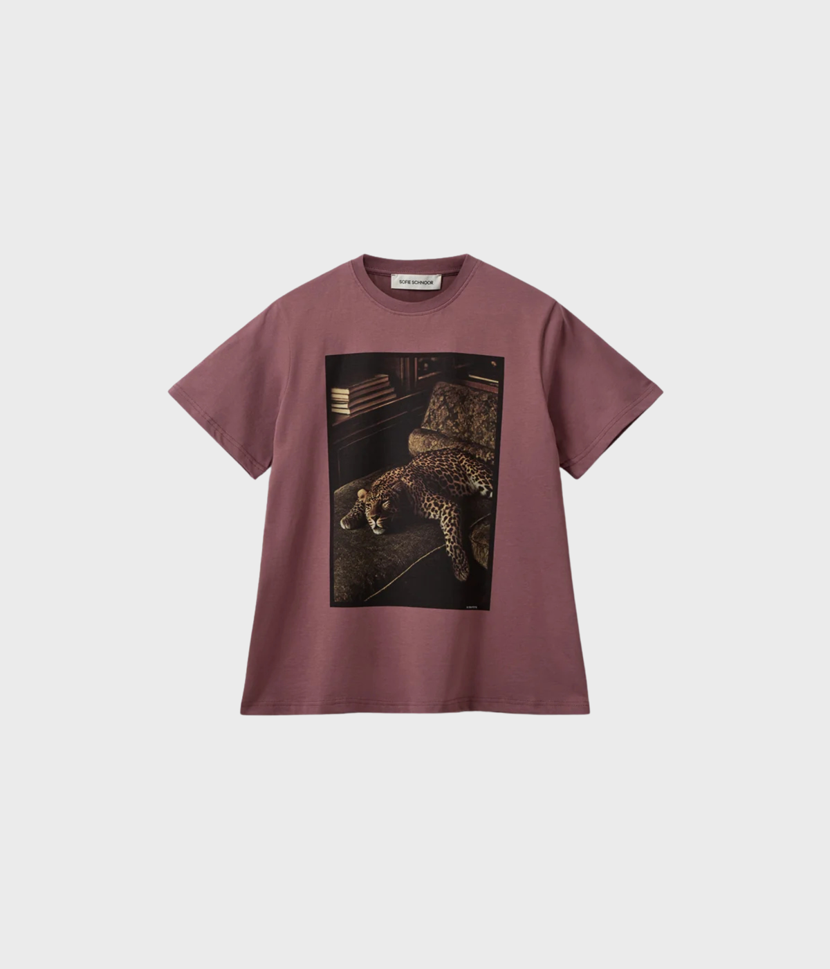 Riversw Printed Boxy T-Shirt (7172 Dusty Plum)