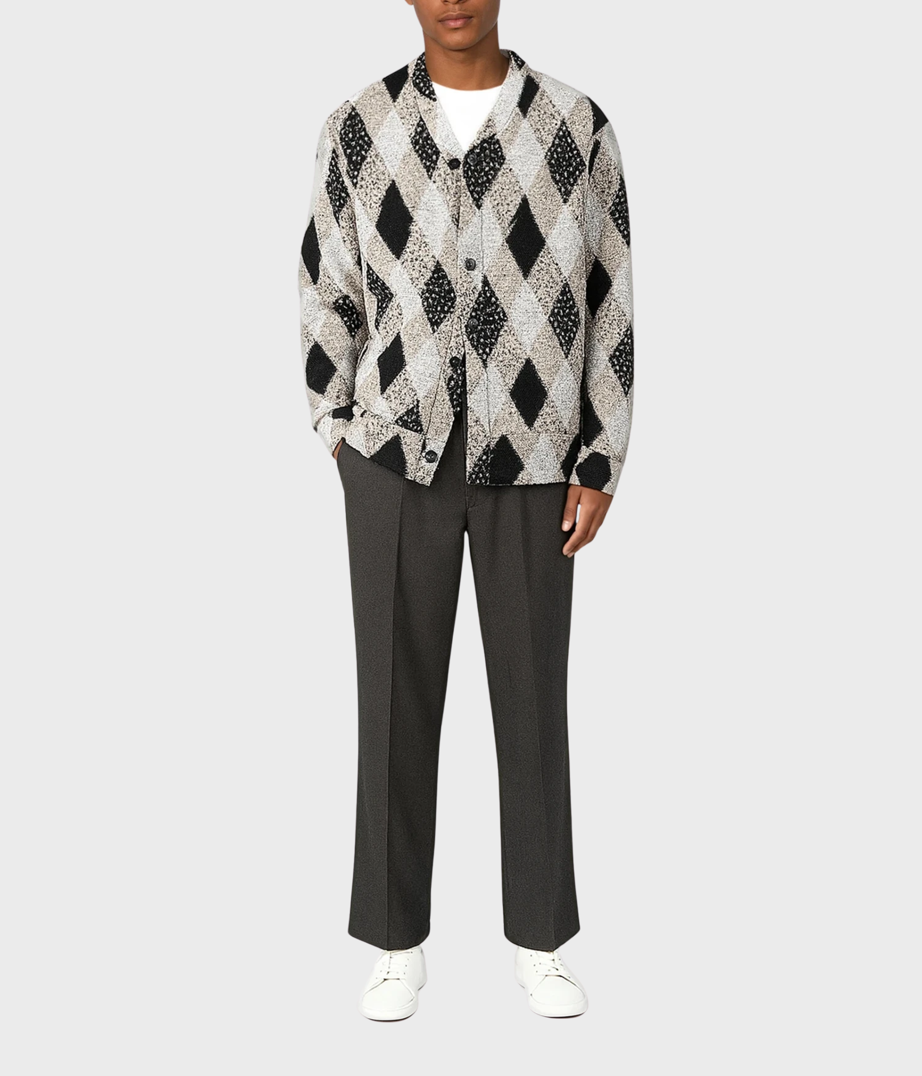 Parker Knitted Cardigan (269 Checked)