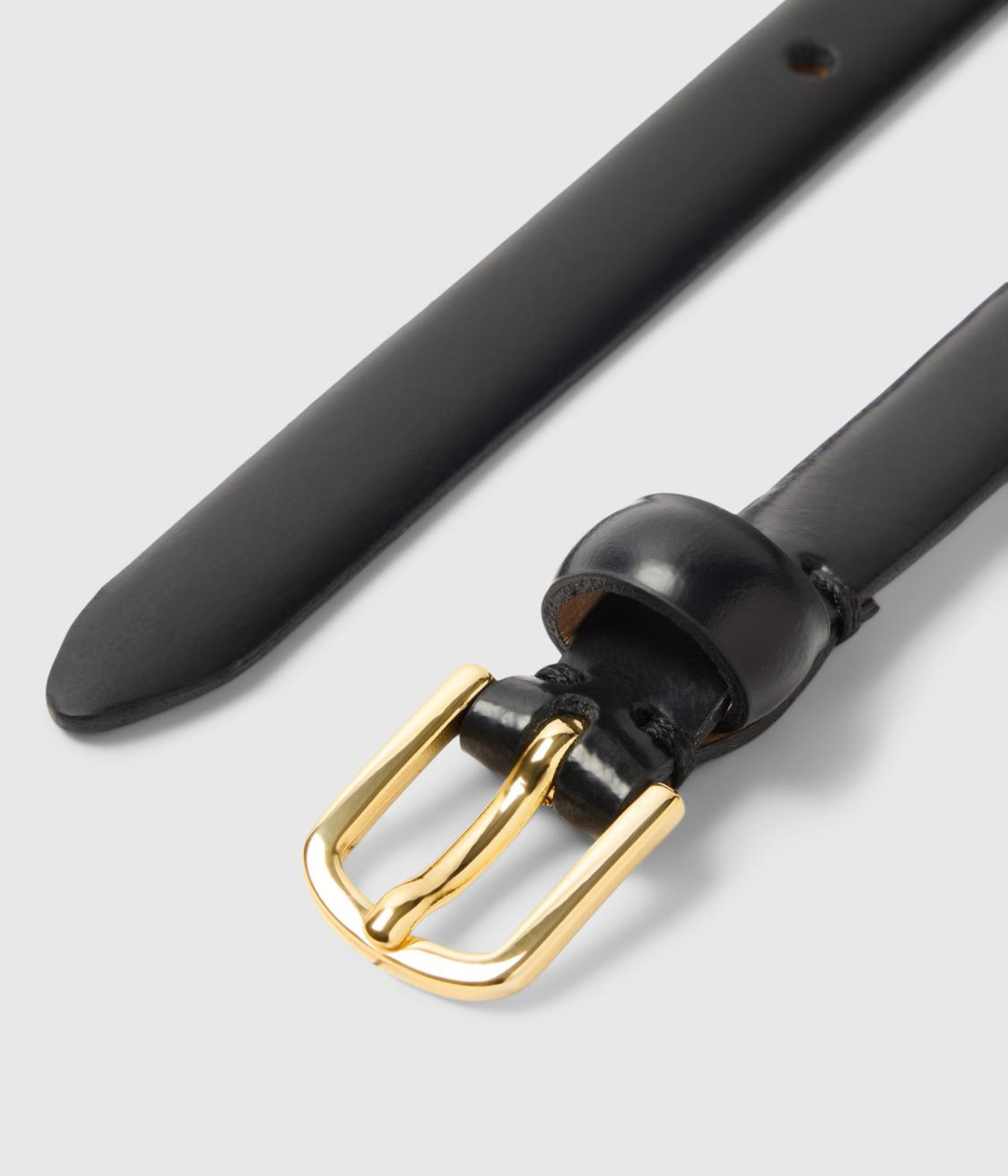 SLFIONA SLIM LEATHER BELT NOOS (Black)