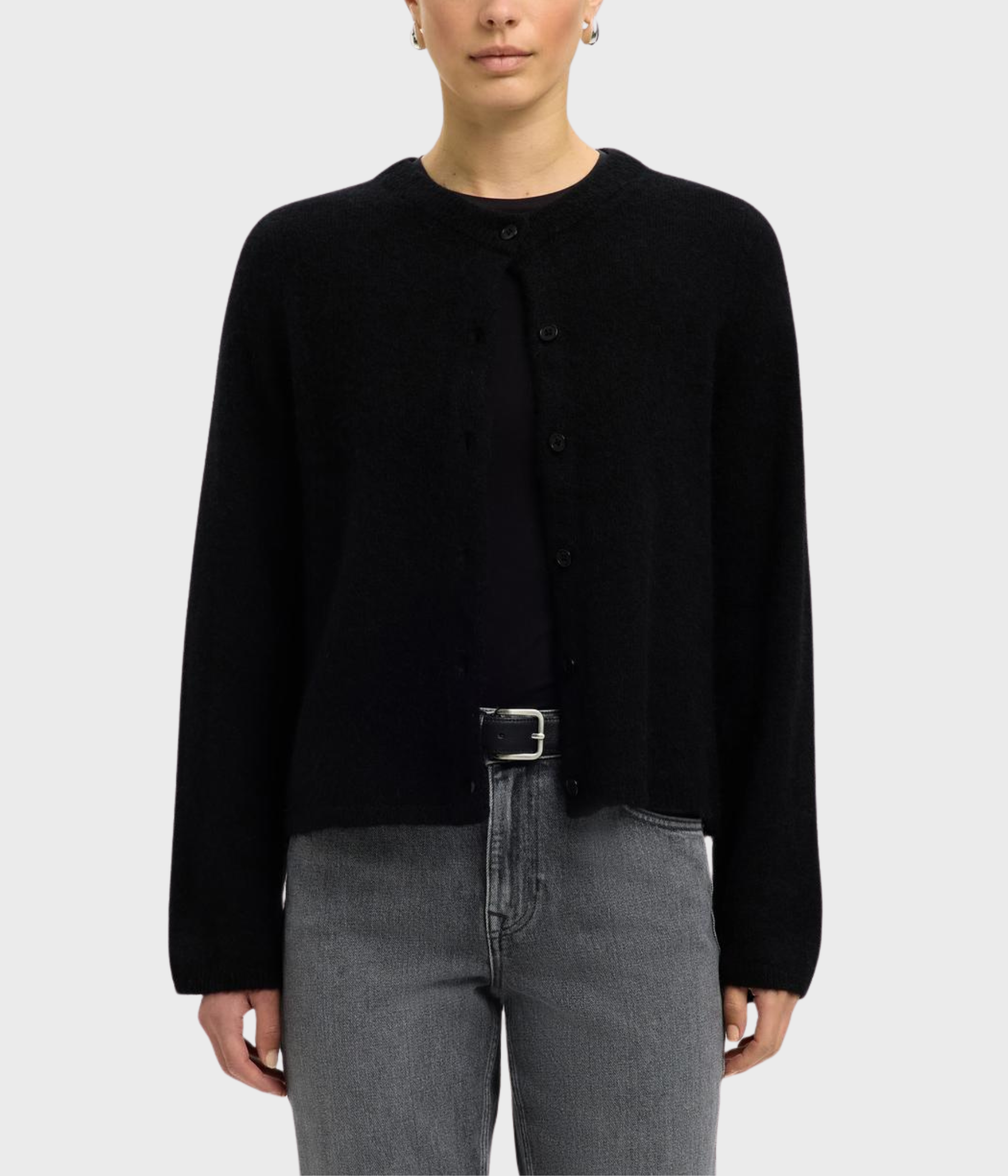 SLFLULU NEW LS KNIT CARDIGAN NOOS (Black)