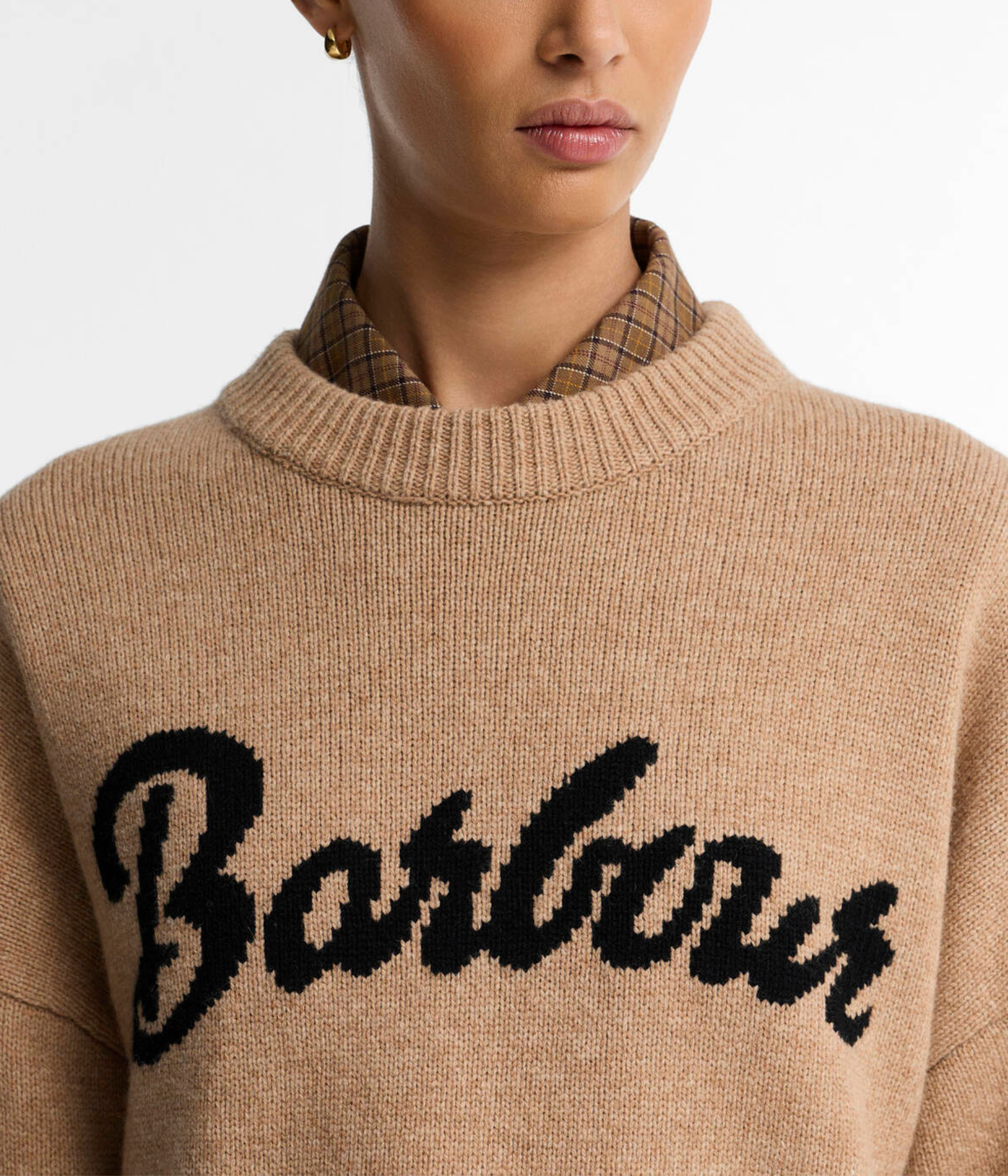 Barbour Ivybridge Knitted Jumper (BE93 Warm Trench)