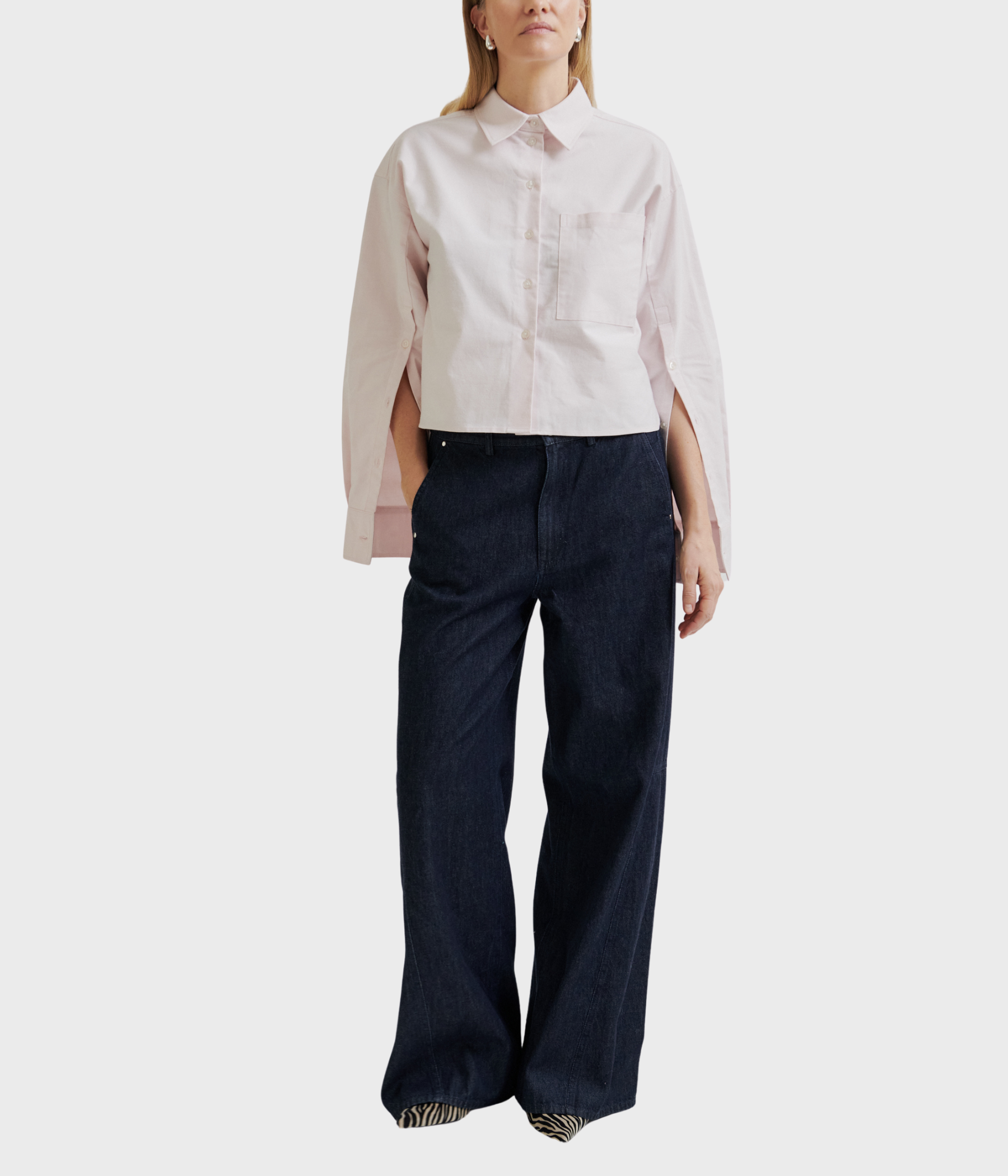Baulo Slit Shirt (3141 Mauve Morn)