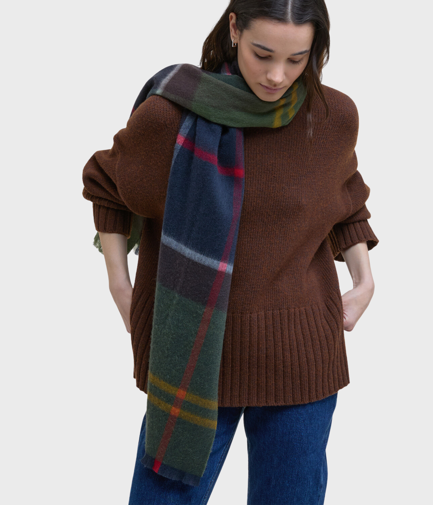 Barbour Rosefield Tartan Scarf (TN11 Classic Tartan)