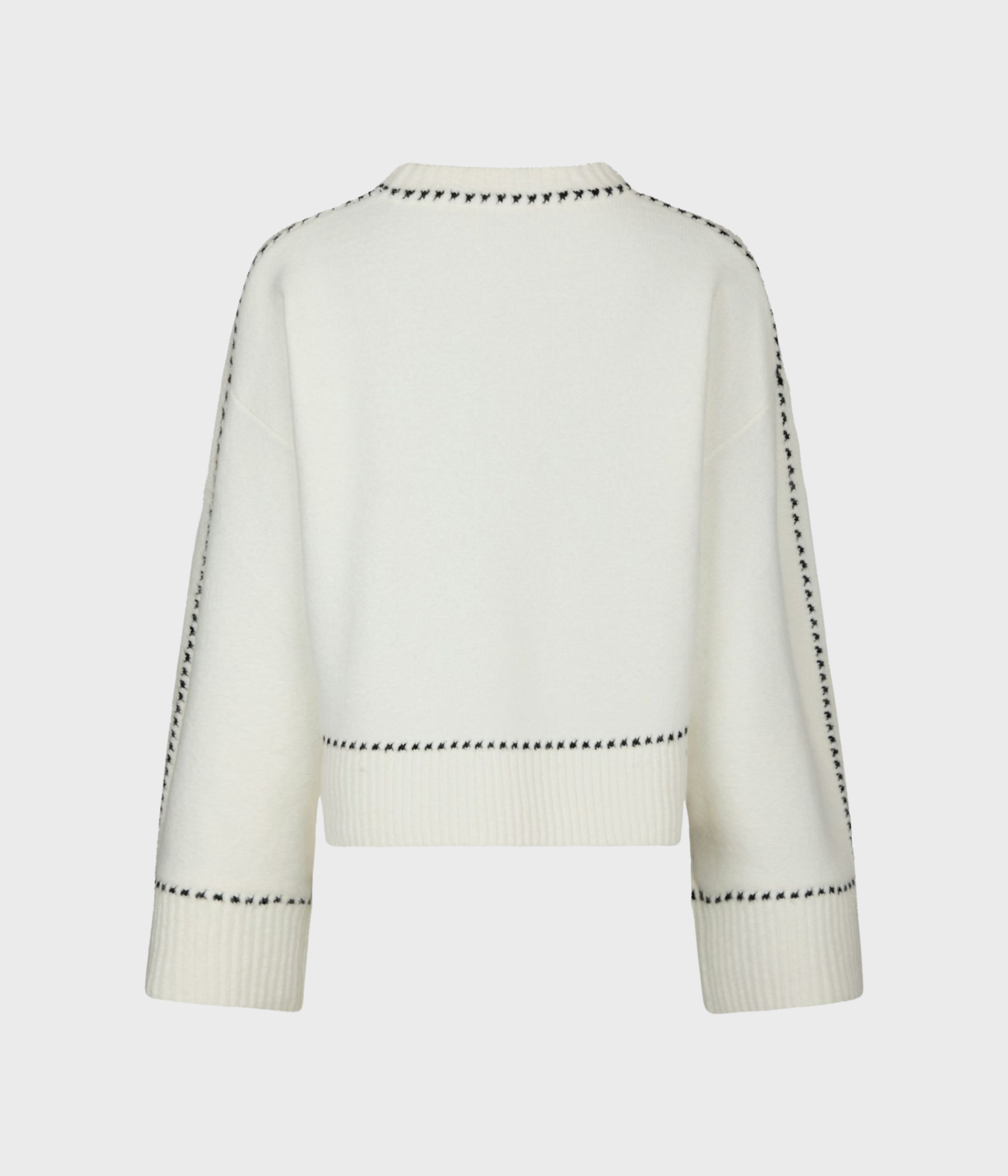 Roeme Knit Stitch Blouse. (121 Off White)