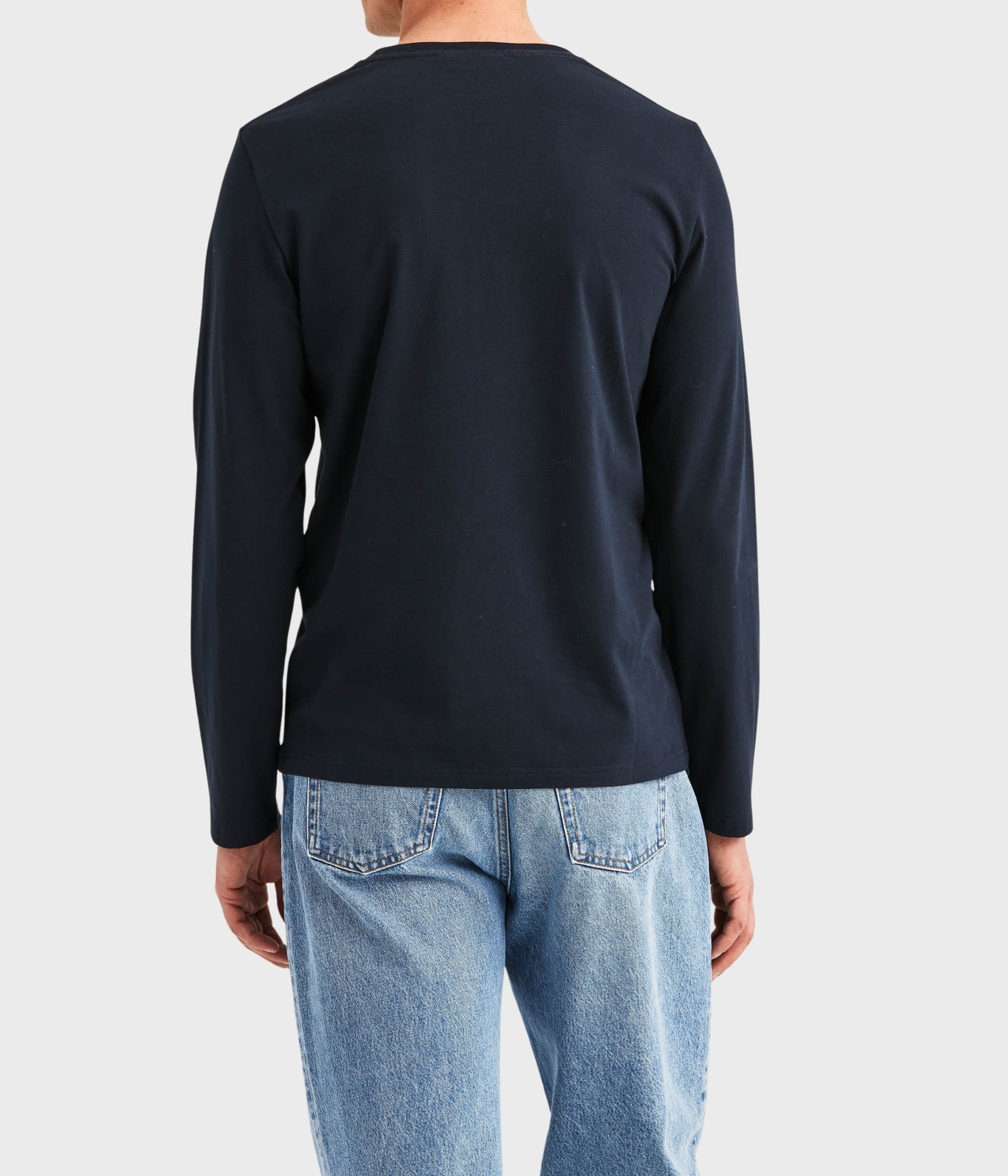 James Stretch Ls Crew Neck T-Shirt (59 Old Blue)