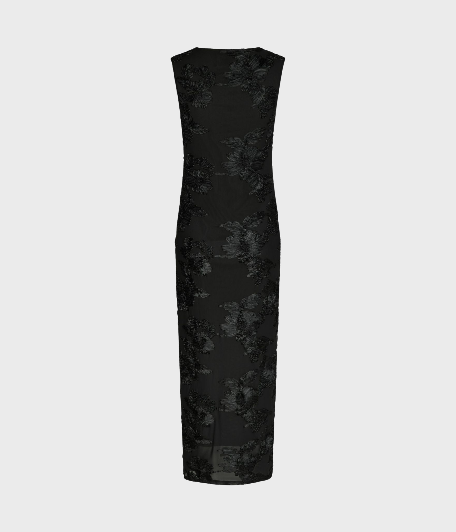 Tiranna Big Flower Mesh Dress (Black)