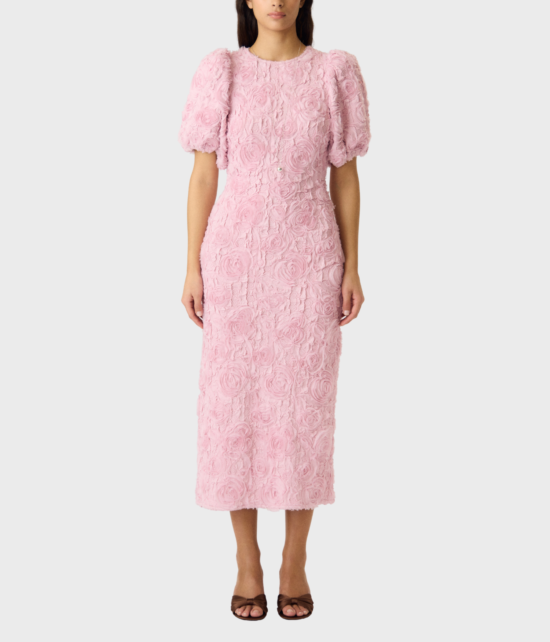 Yaslinnea 2/4 Long Dress - (Bleached Mauve)