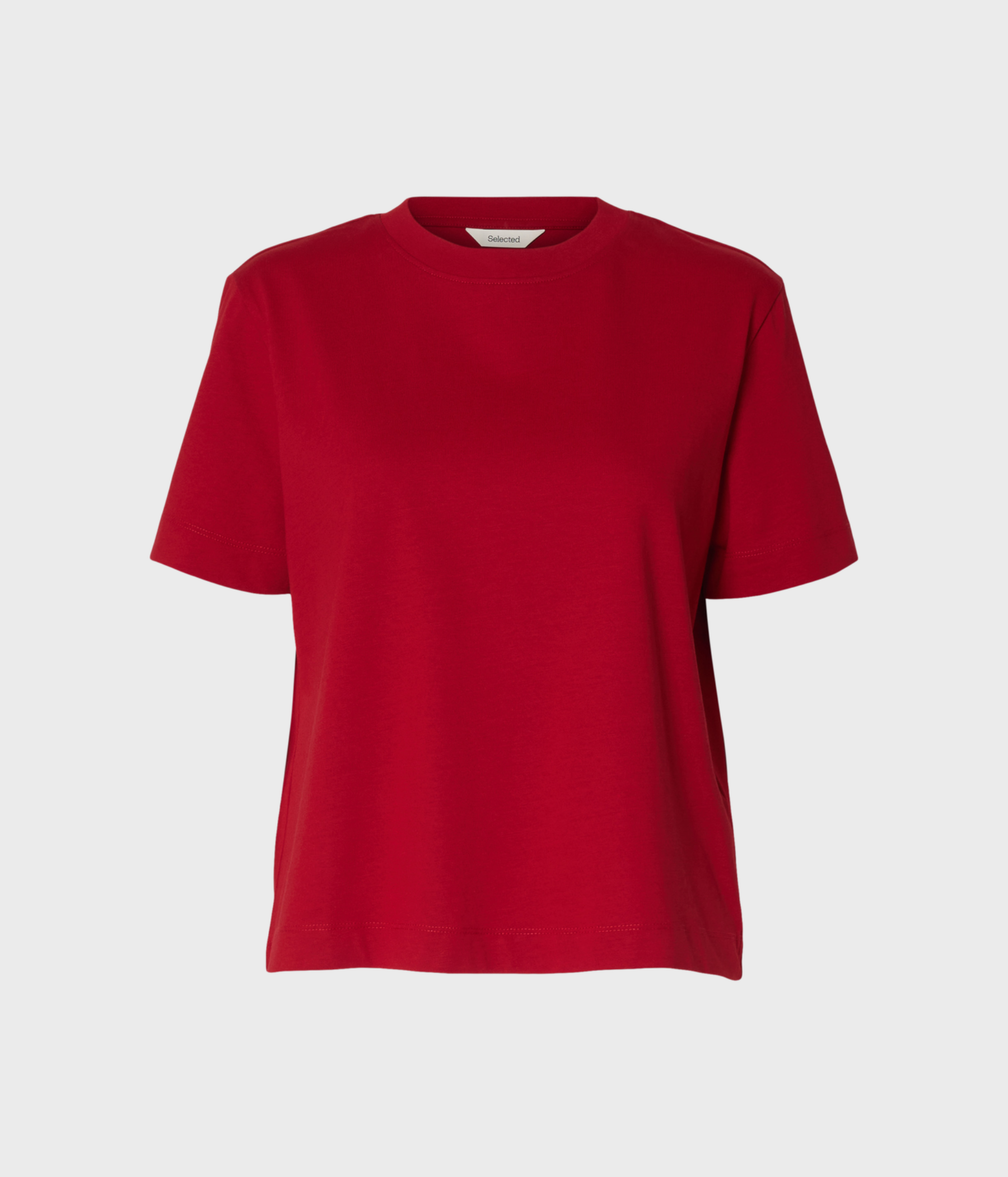 SLFESSENTIAL SS BOXY TEE NOOS (Equestrian Red)