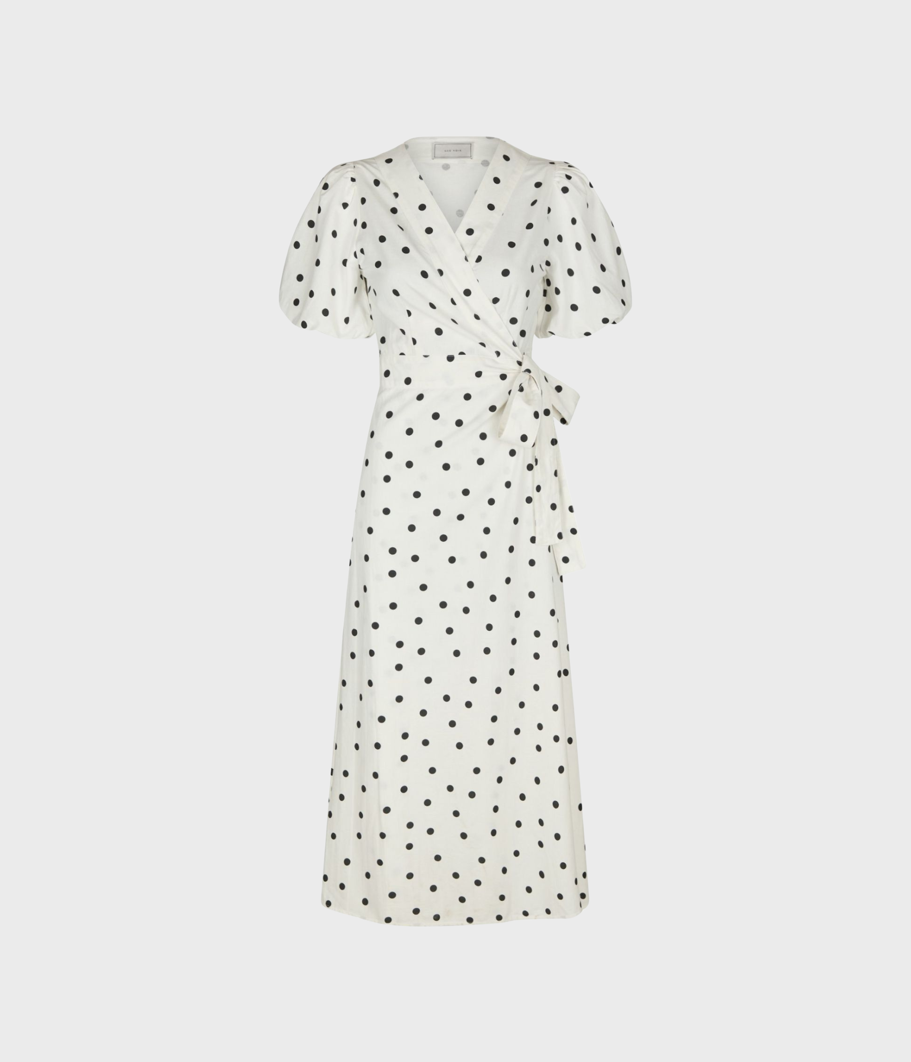 Clarine Linen Dot Dress (120 White)
