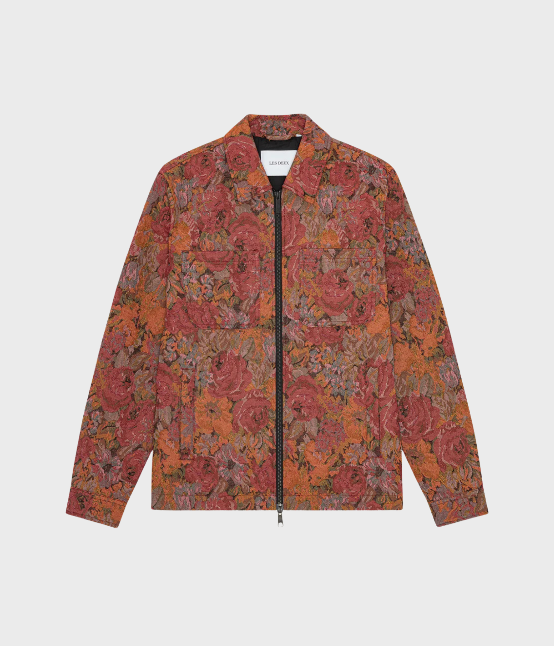 Marseille Jacquard Zipper Jacket (Red Dahlia) - D.O. Design Only