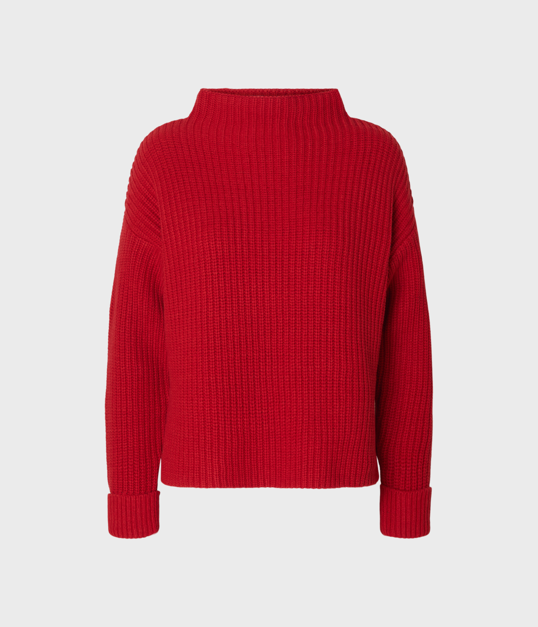 SLFSELMA SUS LS KNIT PULLOVER NOOS (Equestrian Red)