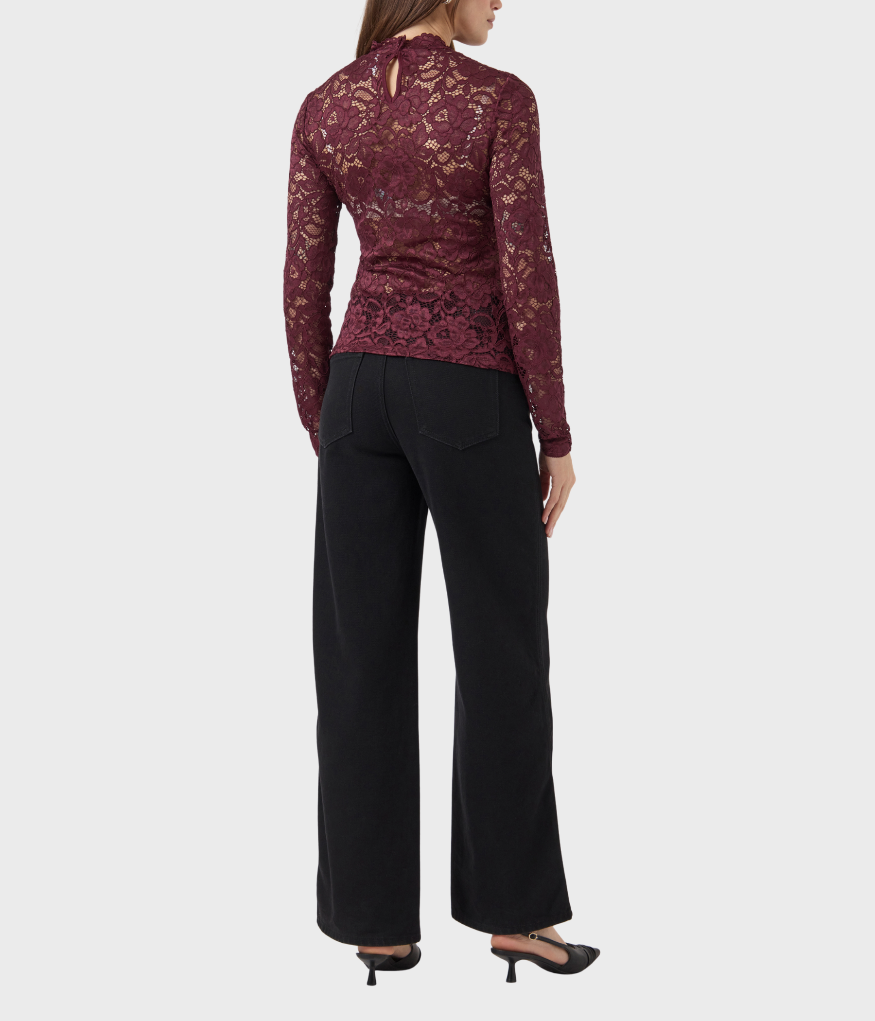 YASLACEY LS LACE TOP S. NOOS (PORT ROYALE)