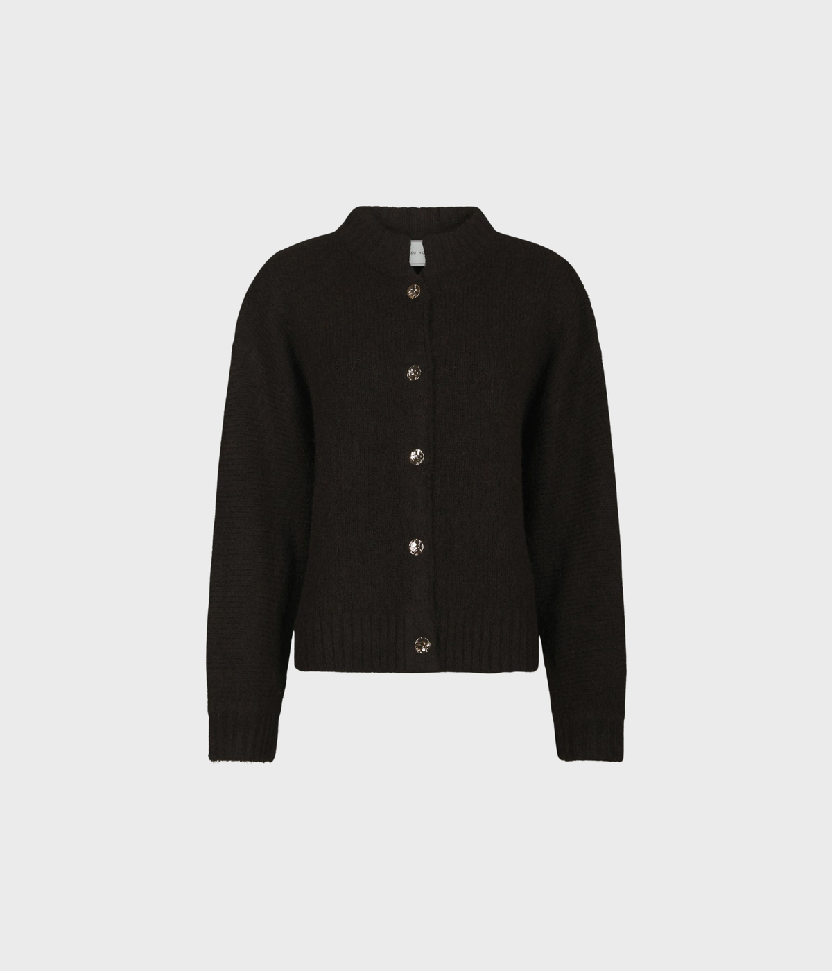 Taura Fluffy Knit Cardigan. (DARK BROWN)