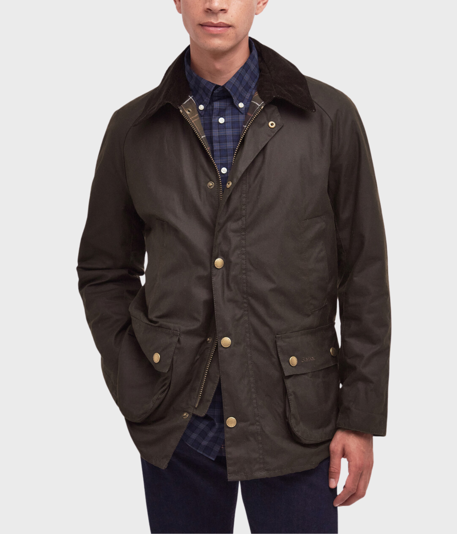 Barbour Ashby Wax Jacket. (OL71 Olive)