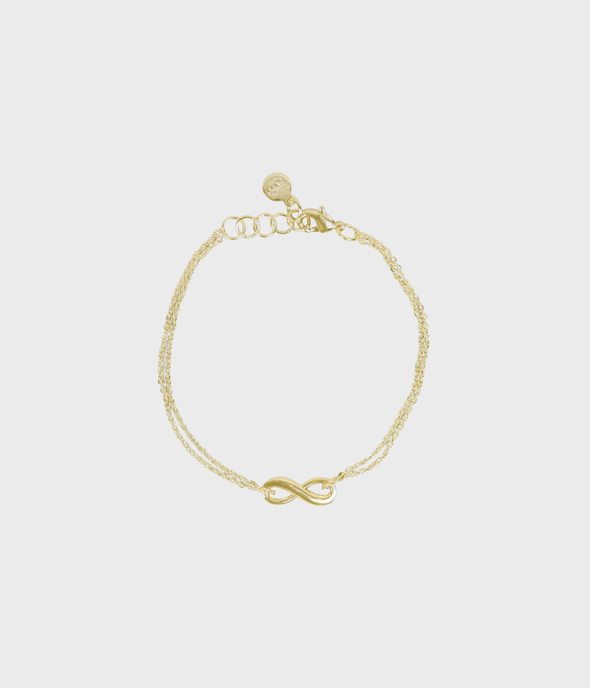 Everly Double Chain Brace Plain (Gold)